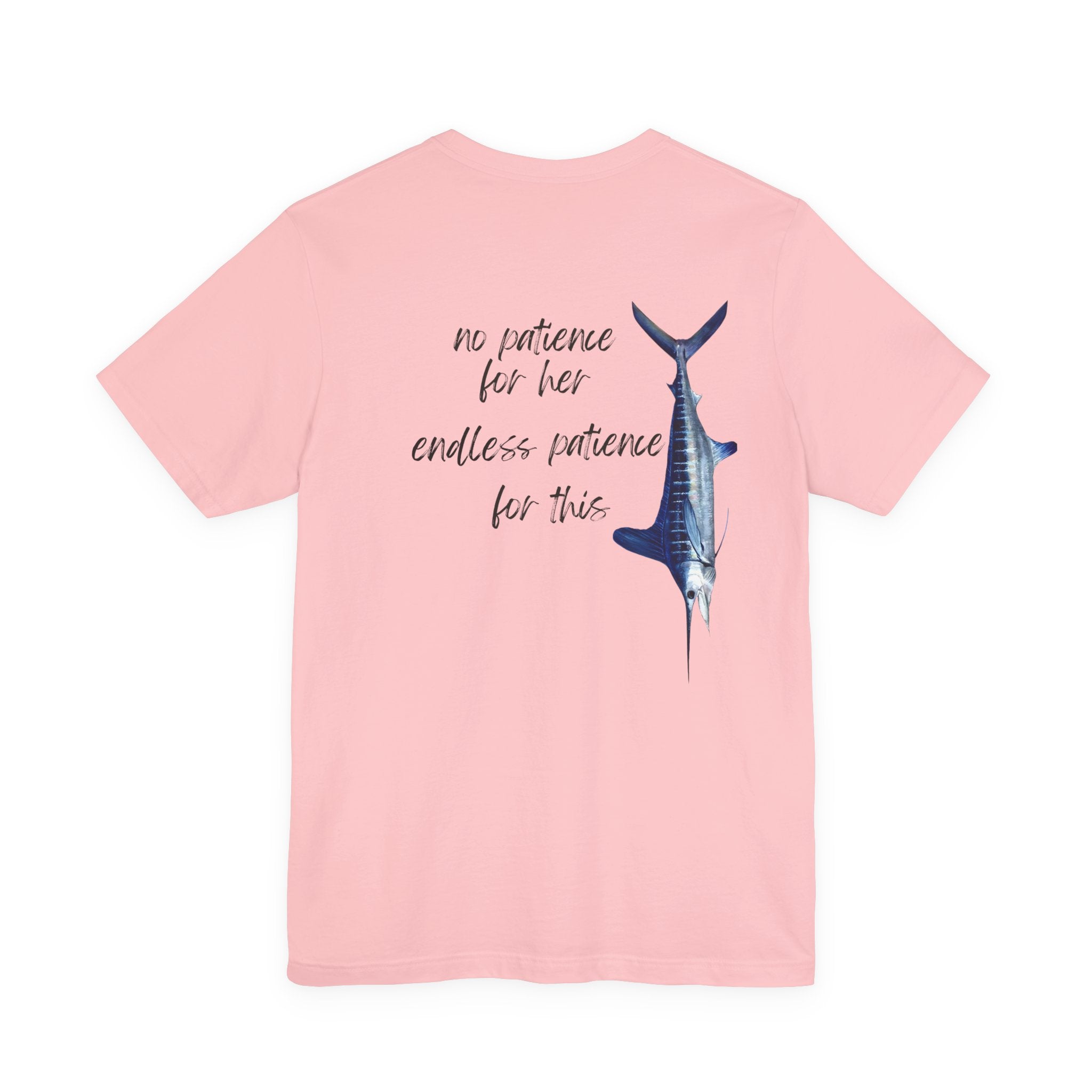 No patience for her, endless patience for this Graphic Tee, Casual Summer Shirt, Marine Life T-Shirt, Gift for Sea Lovers,  high quality