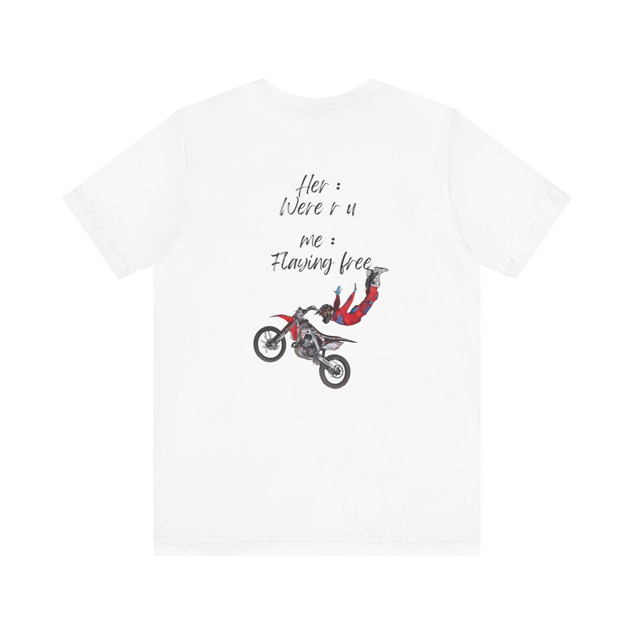 her where r u  ? me flaying free Graphic Tee, Casual Summer Shirt, Marine Life T-Shirt, Gift for Sea Lovers,  high quality