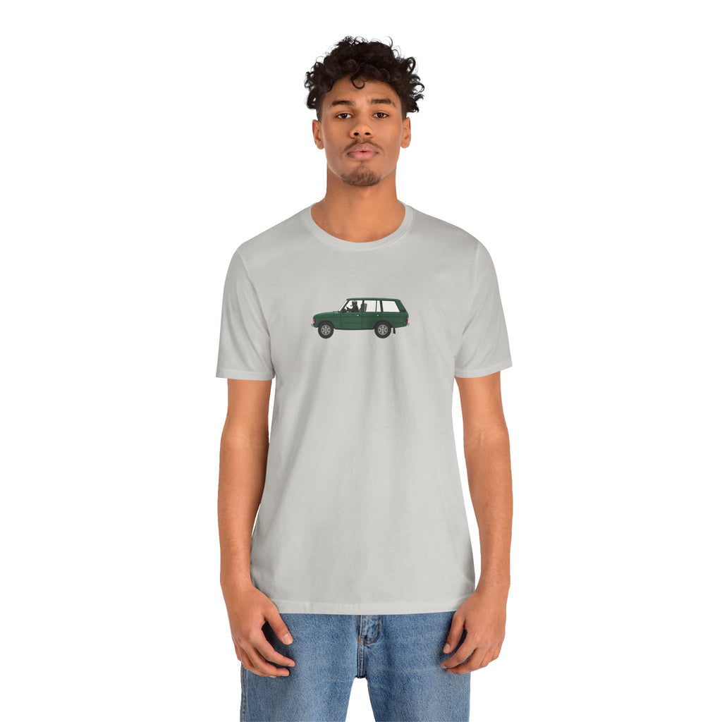 green land rover classic car Stylish , high quality