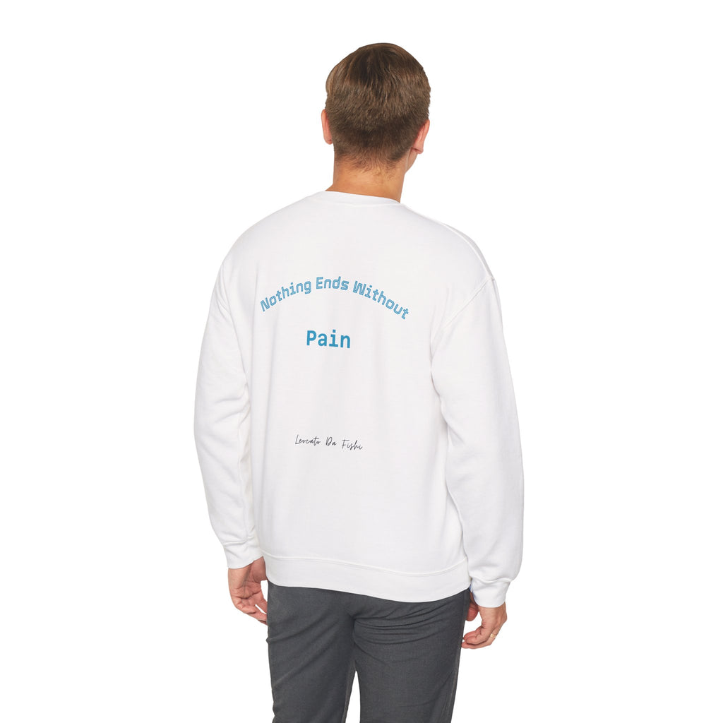 fight pain , nothing ends without pain Unisex Heavy Blend™ Crewneck Sweatshirt , high quality