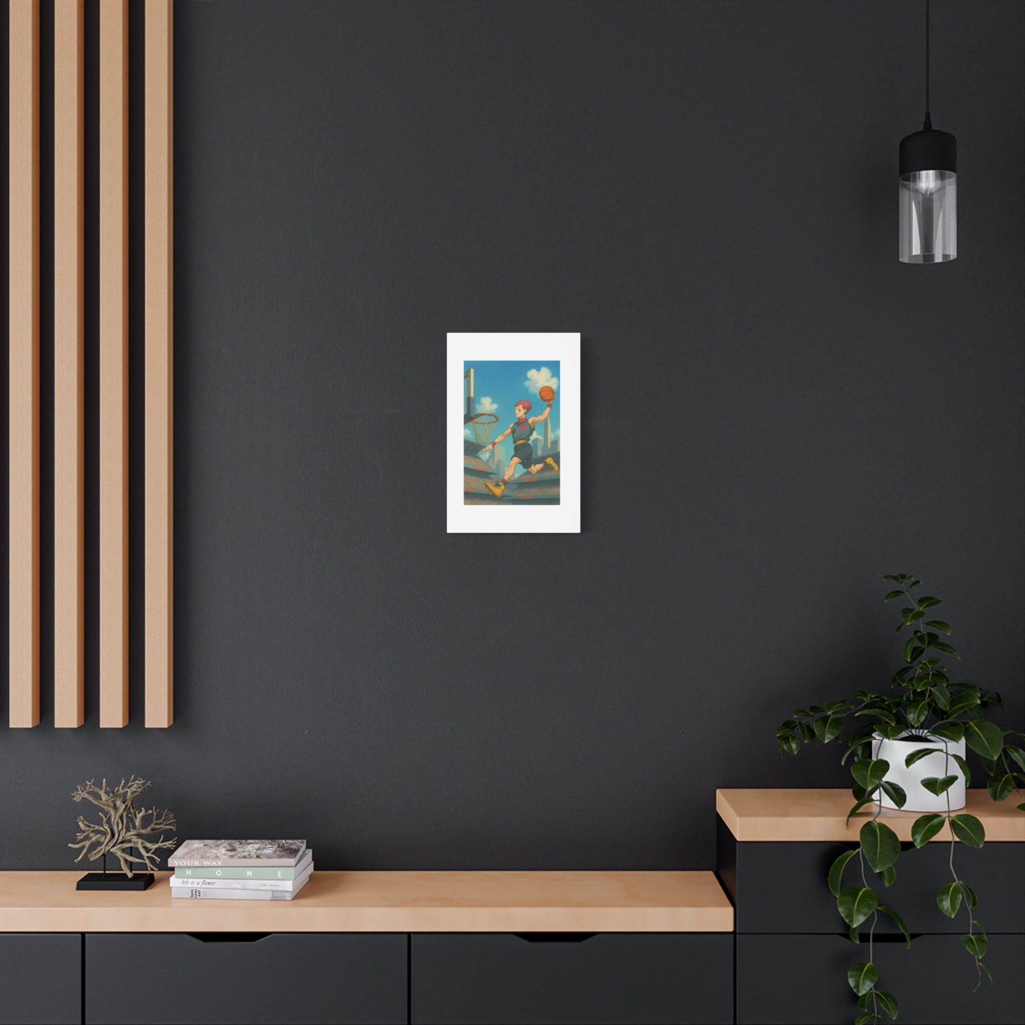 hisoka basketball  Wall Art, Matte Canvas Print, Home Decor, Sports Gift, Athletic Wall Decor, Gym Decoration