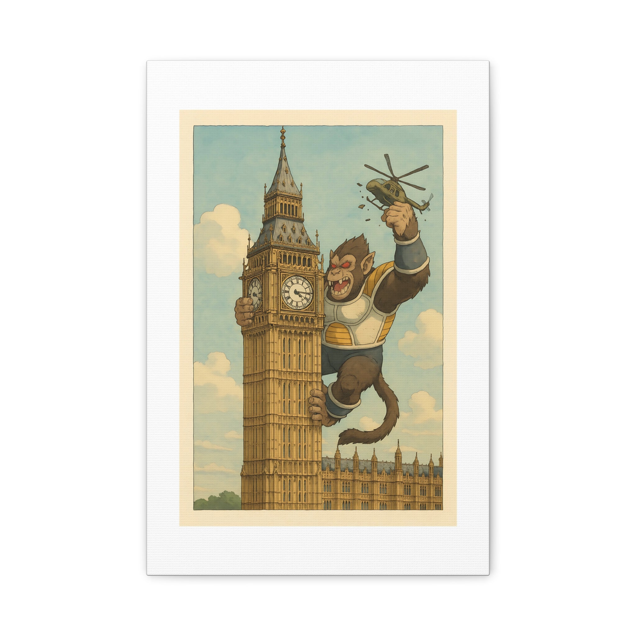 angry ape london Wall Art, Matte Canvas Print, Home Decor, Sports Gift, Athletic Wall Decor, Gym Decoration