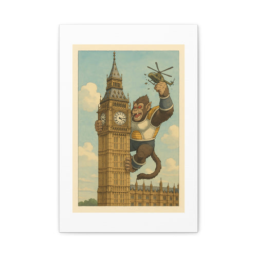 angry ape london Wall Art, Matte Canvas Print, Home Decor, Sports Gift, Athletic Wall Decor, Gym Decoration