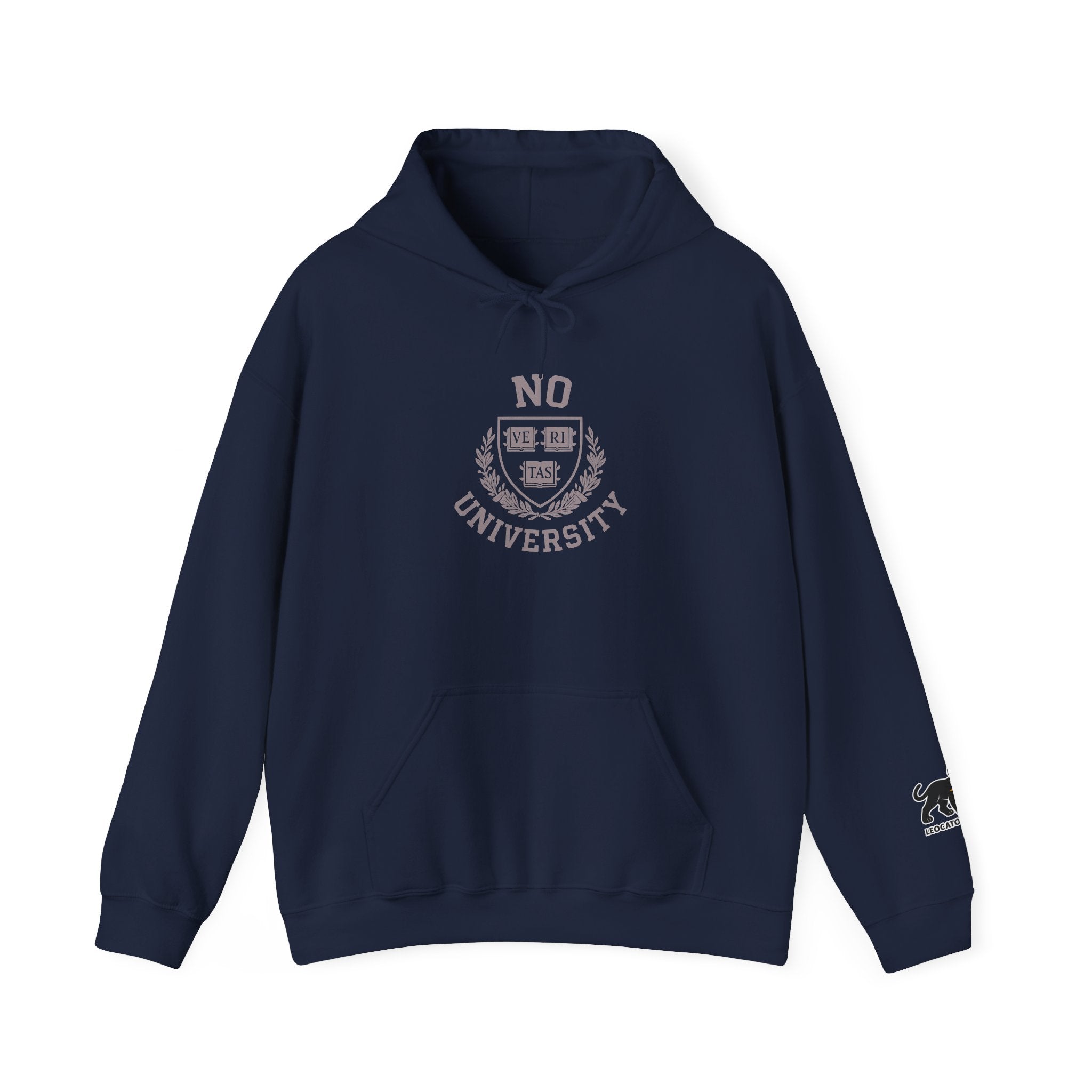 Unisex Hooded 'No University' , School Spirit