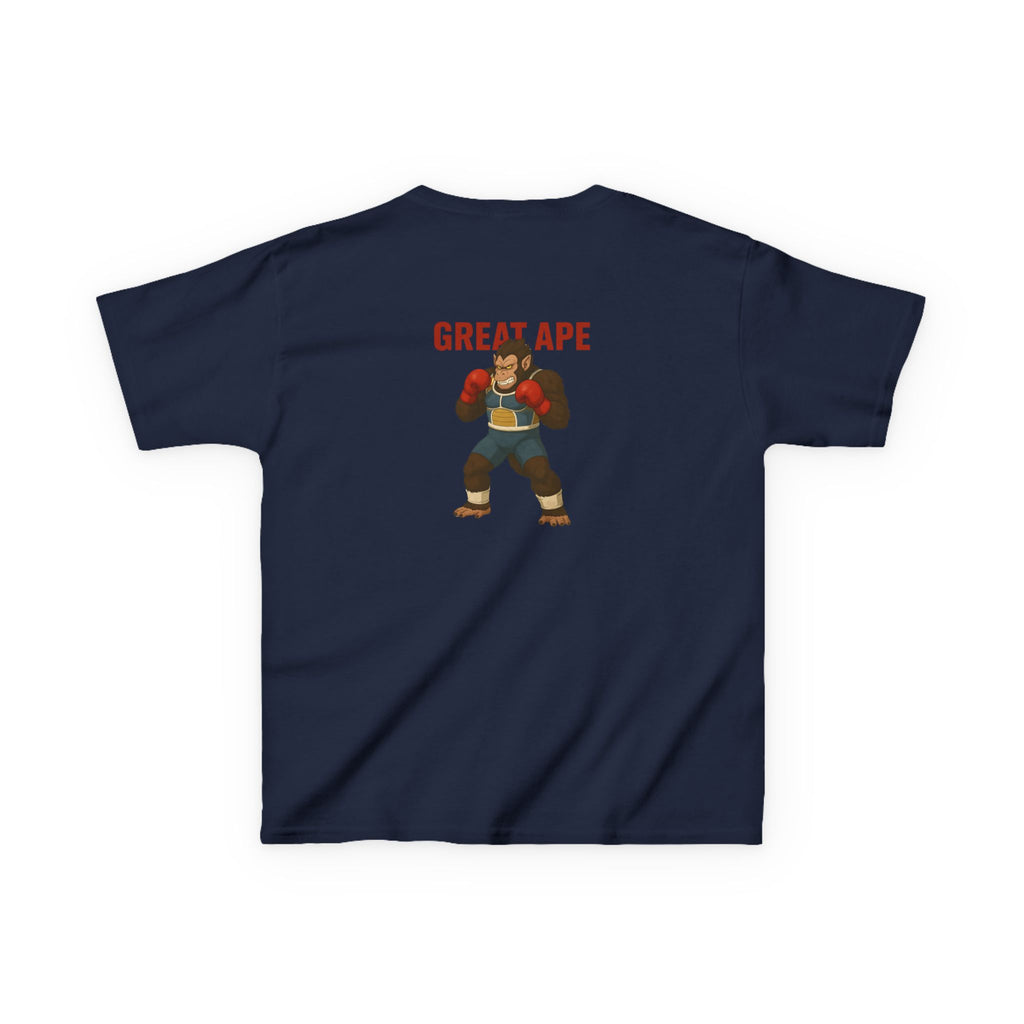 Kids Graphic Tee with Great Ape Design, Fun T-Shirt for Boys Girls, Cartoon Shirt, Birthday Gift, Playtime Apparel