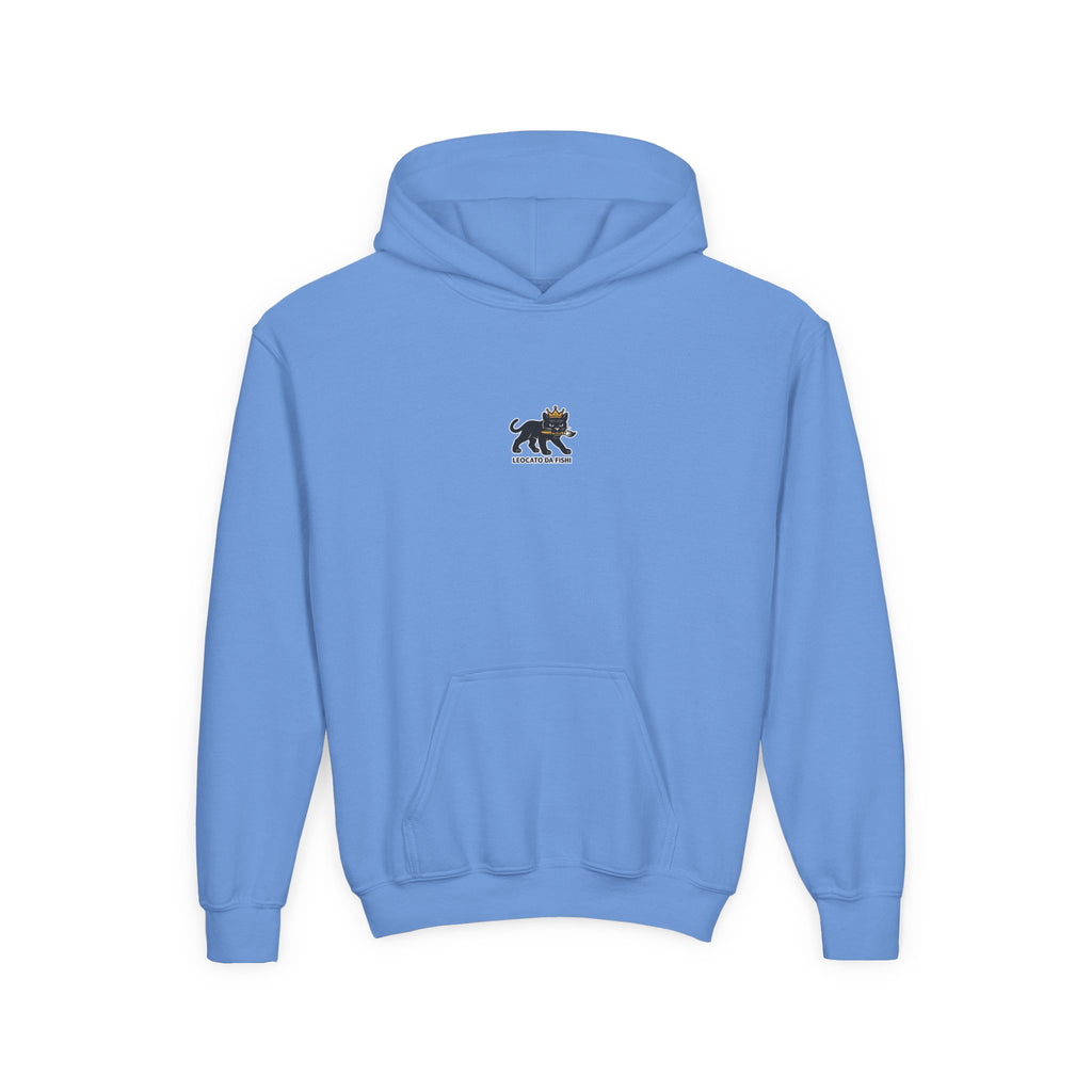 Youth Heavy Blend Hooded Sweatshirt with 'Leccato da Fish' Design - Cozy Gift for Teens, Memory Keepsake, Casual Wear, Birthday .