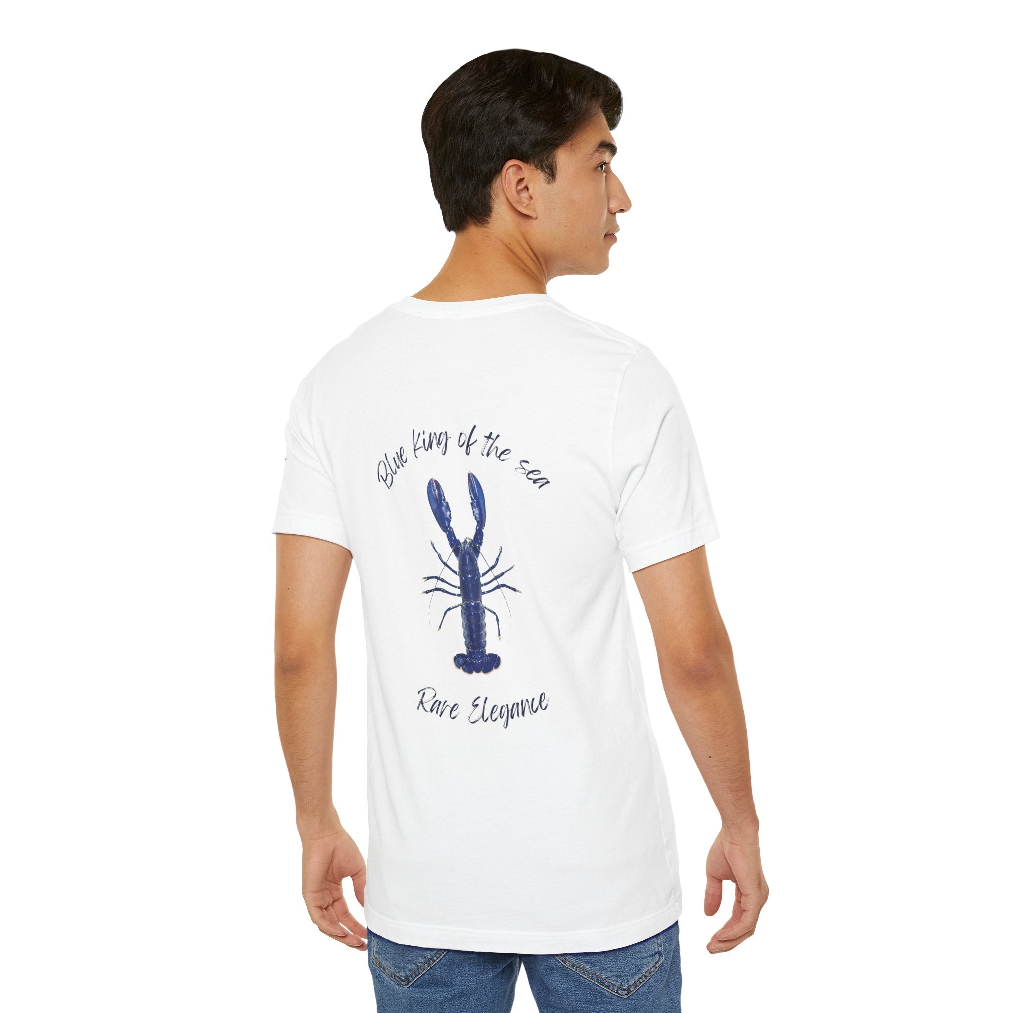 blue king of sea Lobster Graphic Tee, Casual Summer Shirt, Marine Life T-Shirt, Gift for Sea Lovers,  high quality