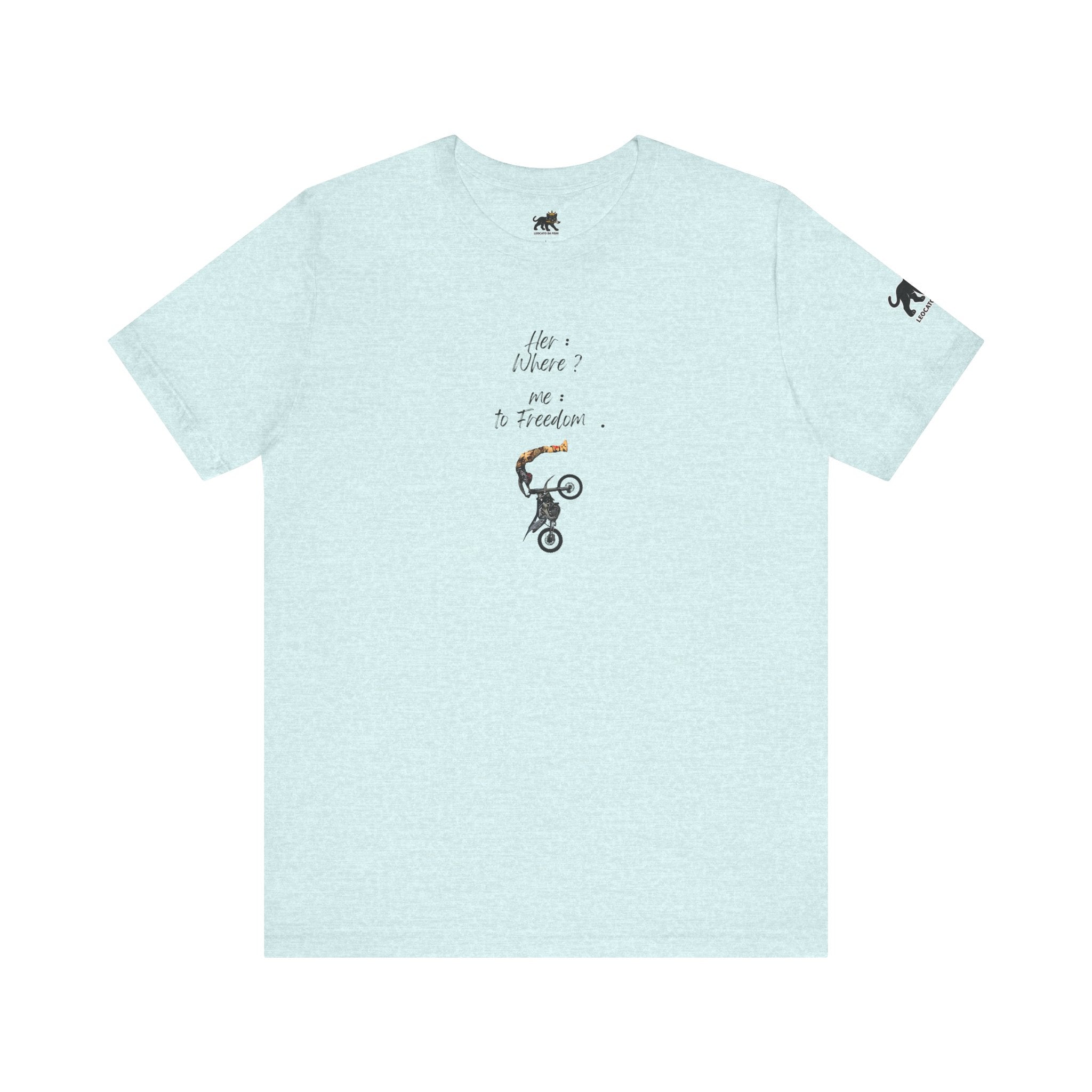 her where ? me to freedom Graphic Tee, Casual Summer Shirt, Marine Life T-Shirt, Gift for Sea Lovers,  high quality