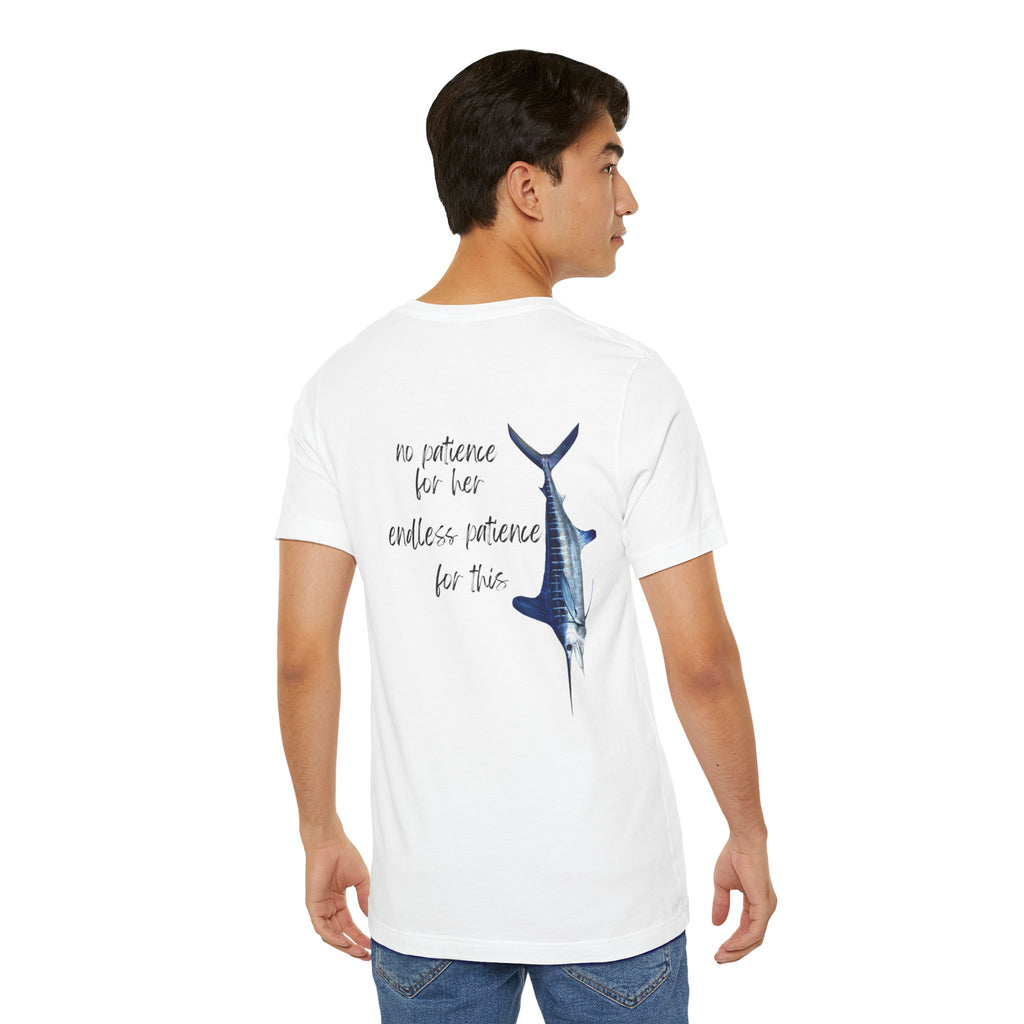 No patience for her, endless patience for this Graphic Tee, Casual Summer Shirt, Marine Life T-Shirt, Gift for Sea Lovers,  high quality