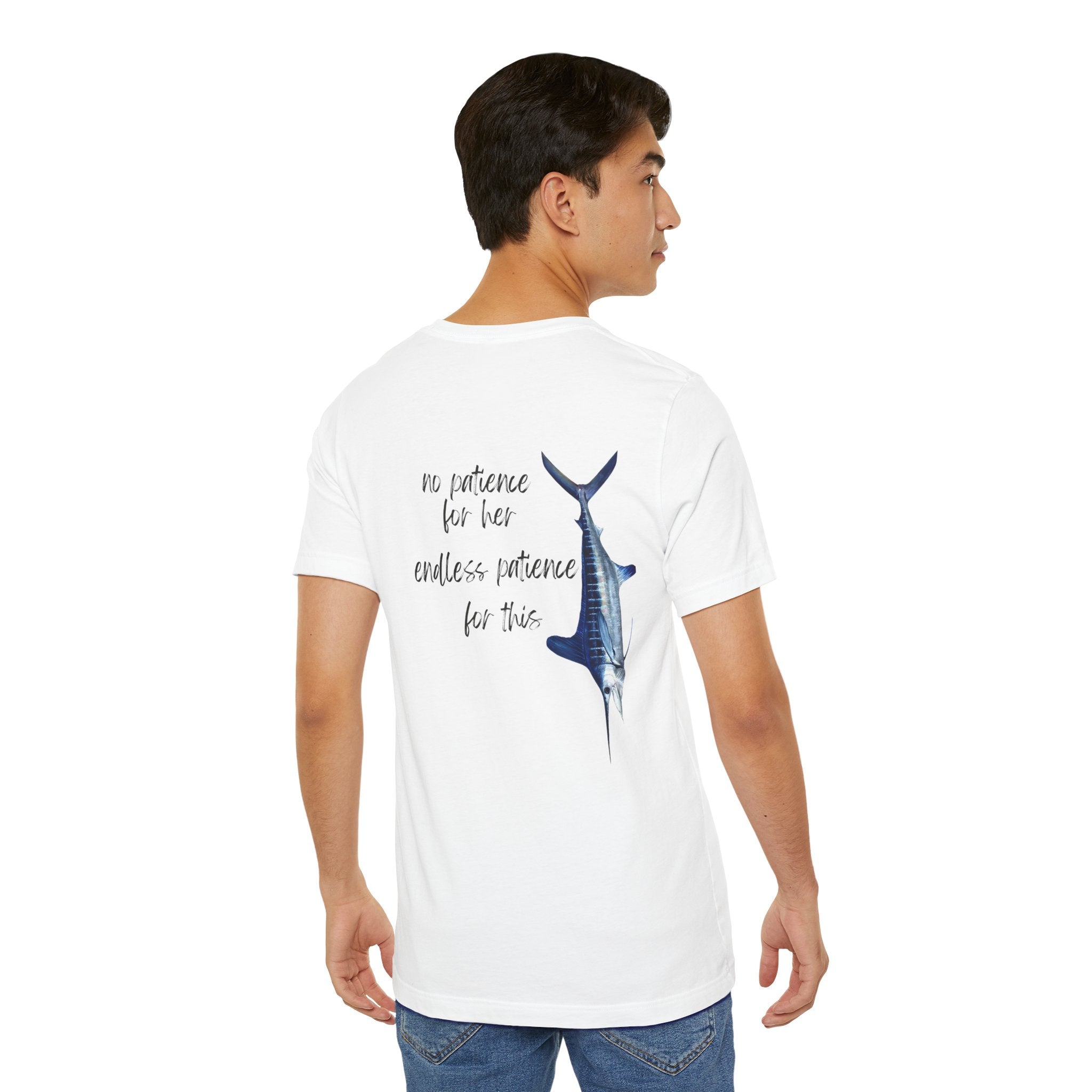 No patience for her, endless patience for this Graphic Tee, Casual Summer Shirt, Marine Life T-Shirt, Gift for Sea Lovers,  high quality