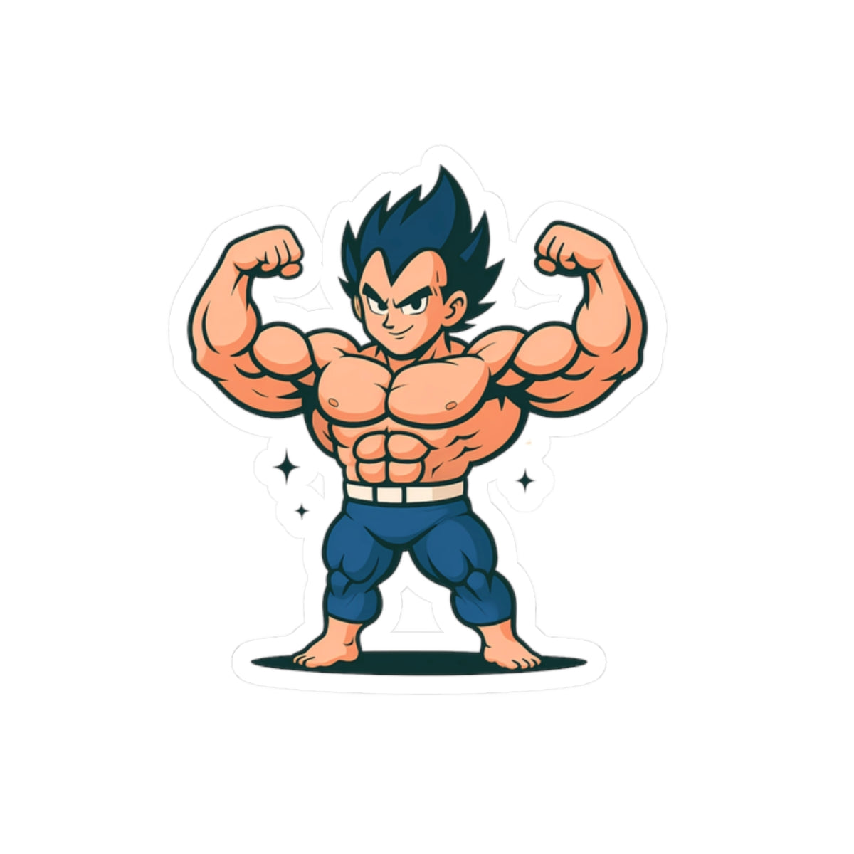 vegeta the GYM fitness    Character Kiss-Cut Stickers | Laptop, Decor, Gift, Naruto, Pain, Custom Stickers