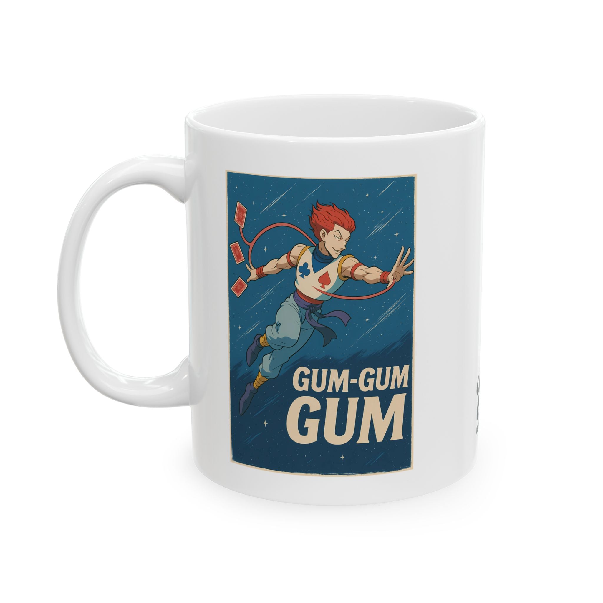 hisoka 2 sides  Mug, Retro Coffee Cup for Anime Fans, Gift for Gamers, Fun Kitchen Decor, Unique Collector Item