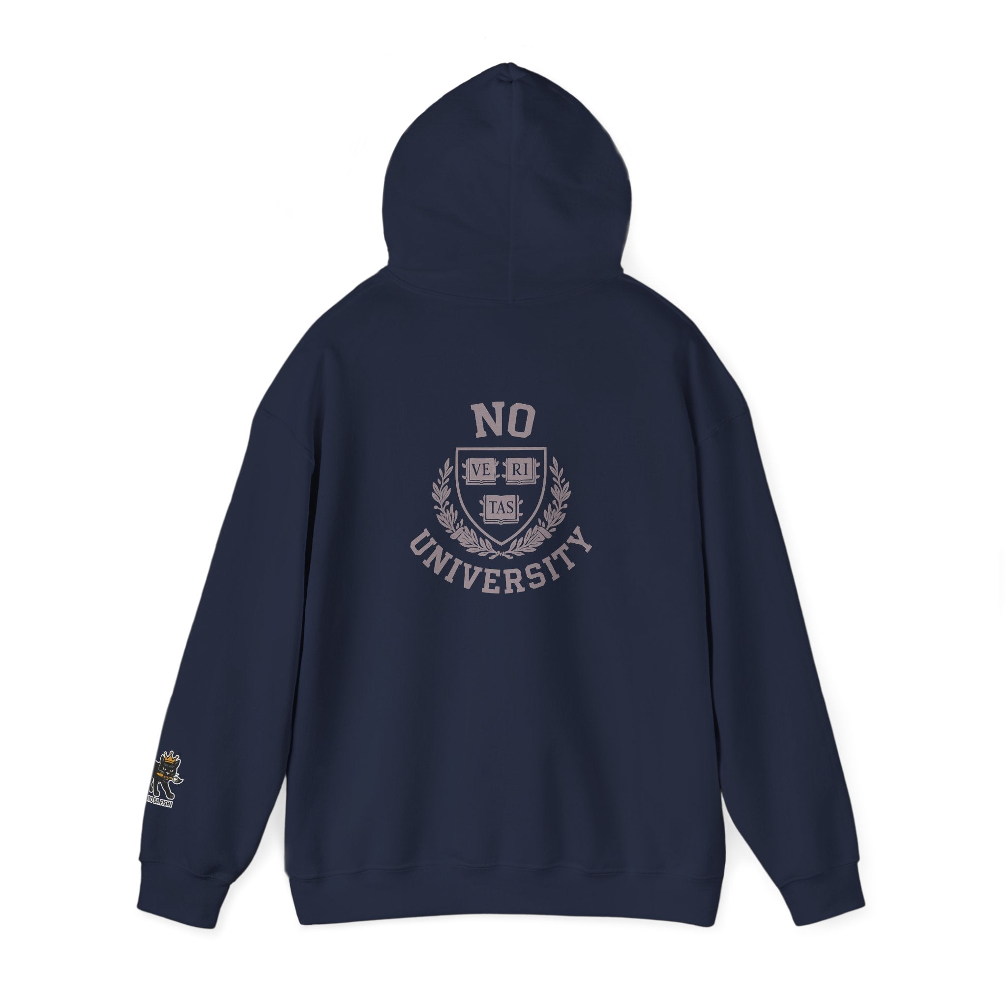 Unisex Hooded 'No University' , School Spirit