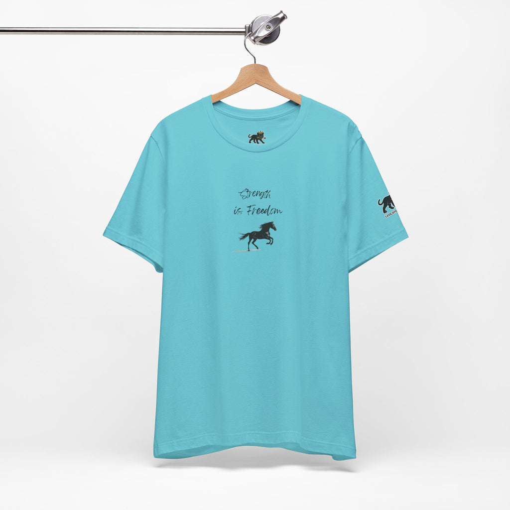 strength is freedom Graphic Tee, Casual Summer Shirt, Marine Life T-Shirt, Gift for Sea Lovers,  high quality