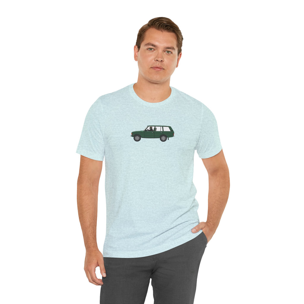 green land rover classic car Stylish , high quality