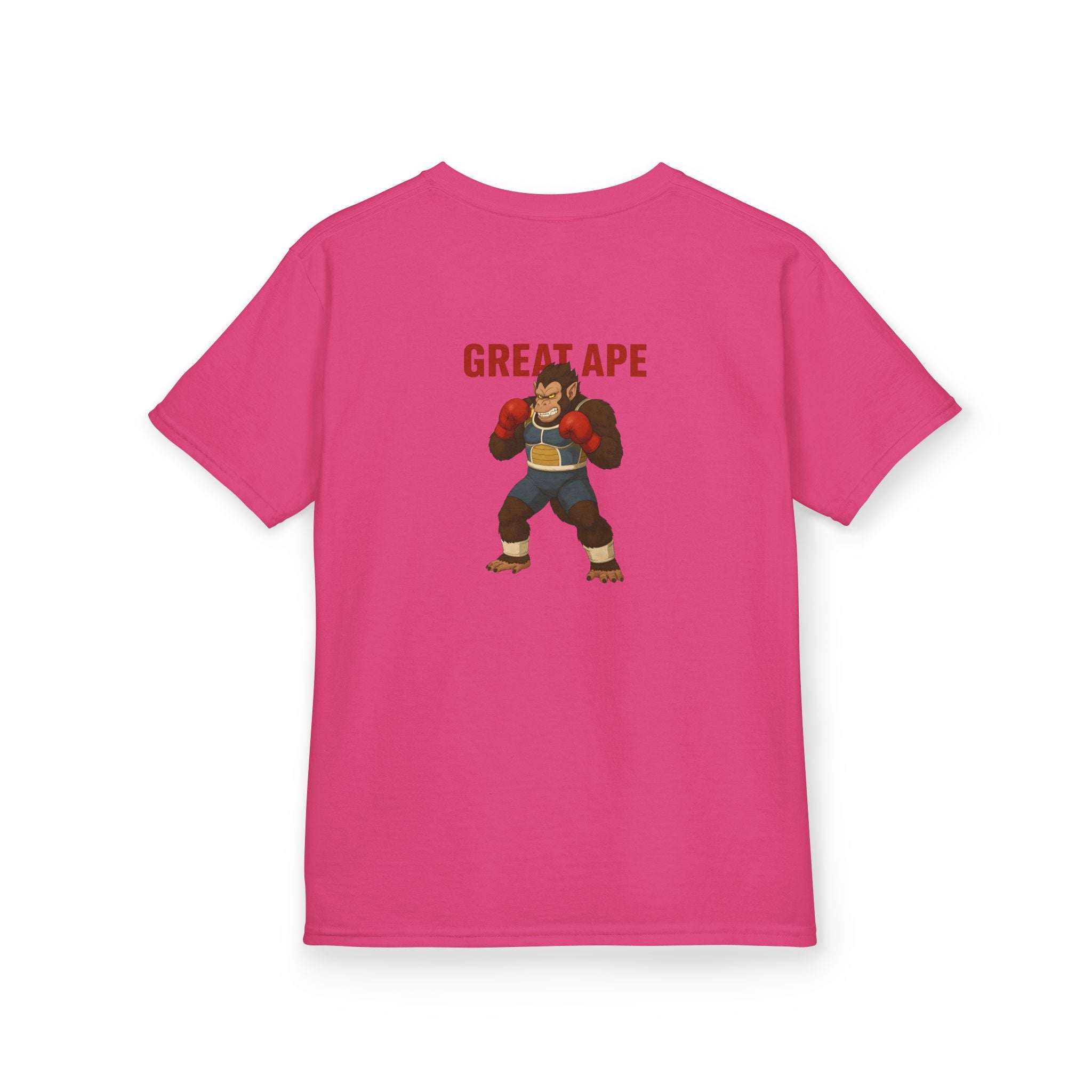 Kids Graphic Tee with Great Ape Design, Fun T-Shirt for Boys Girls, Cartoon Shirt, Birthday Gift, Playtime Apparel