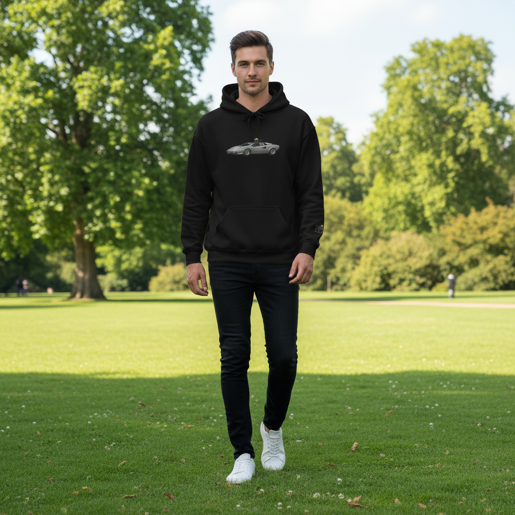 Lamborghini Countach Turbo Hooded Sweatshirt,