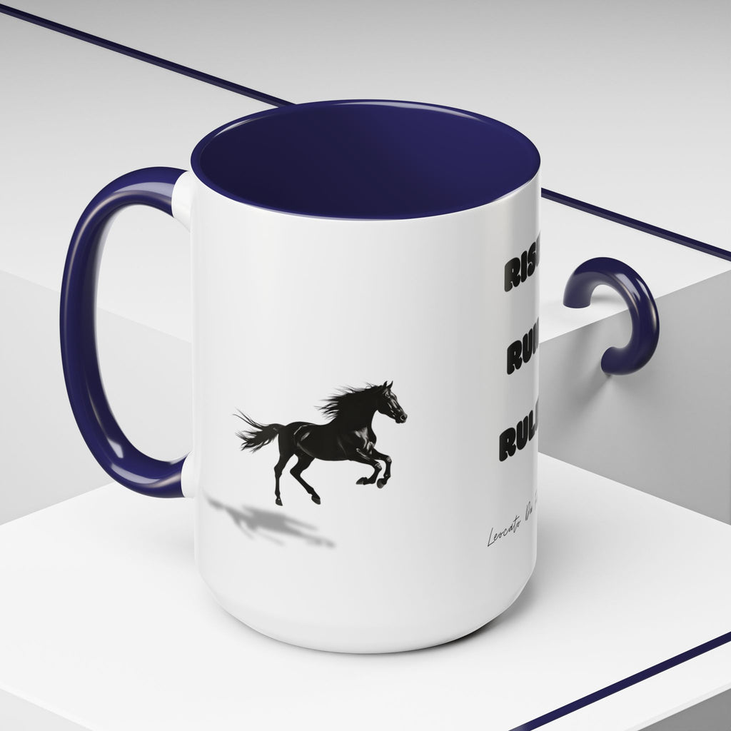 horse rise run  Coffee Mug (11, 15oz)