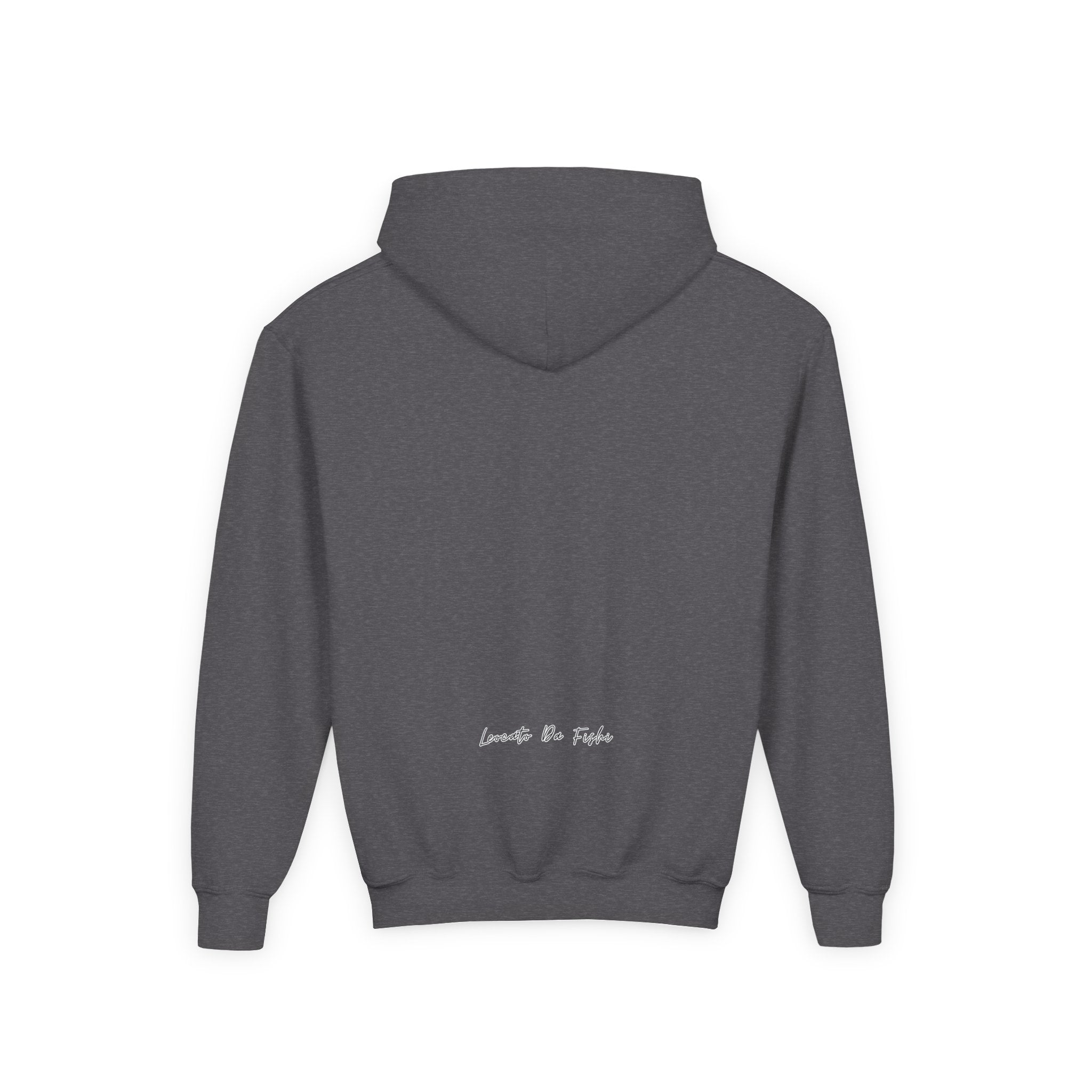 Youth Heavy Blend Hooded Sweatshirt with 'Leccato da Fish' Design - Cozy Gift for Teens, Memory Keepsake, Casual Wear, Birthday .