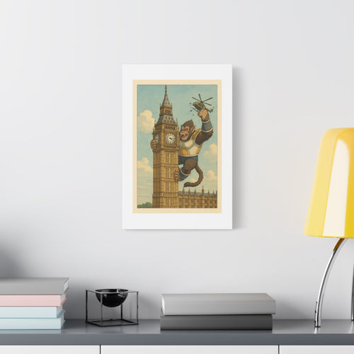 angry ape london Wall Art, Matte Canvas Print, Home Decor, Sports Gift, Athletic Wall Decor, Gym Decoration