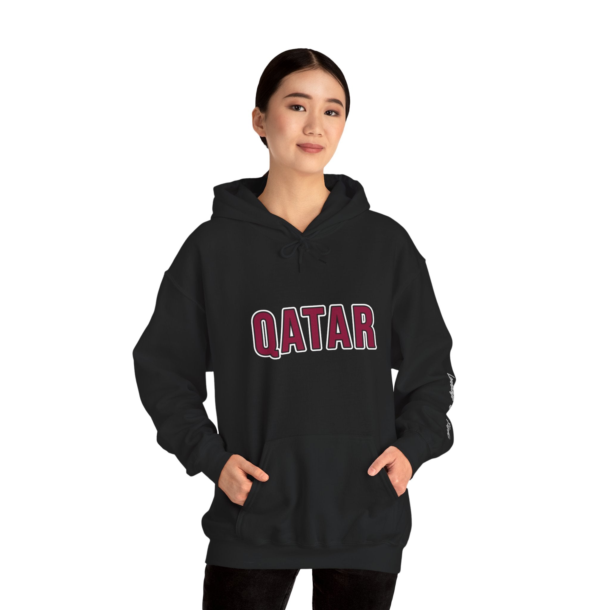 Qatar flag hoodie ,