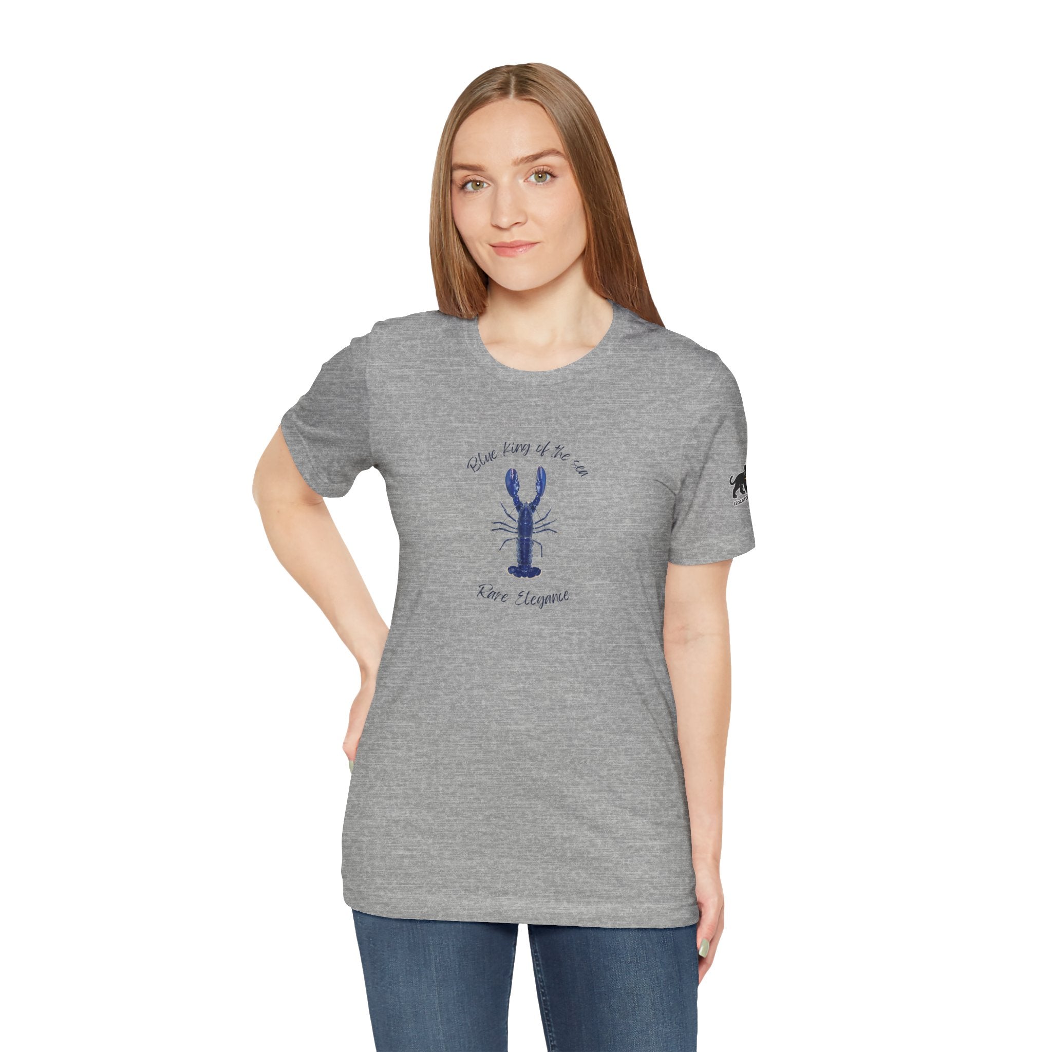 blue king of sea Lobster Graphic Tee, Casual Summer Shirt, Marine Life T-Shirt, Gift for Sea Lovers,  high quality