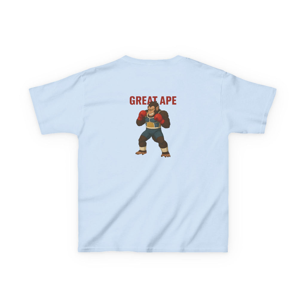 Kids Graphic Tee with Great Ape Design, Fun T-Shirt for Boys Girls, Cartoon Shirt, Birthday Gift, Playtime Apparel