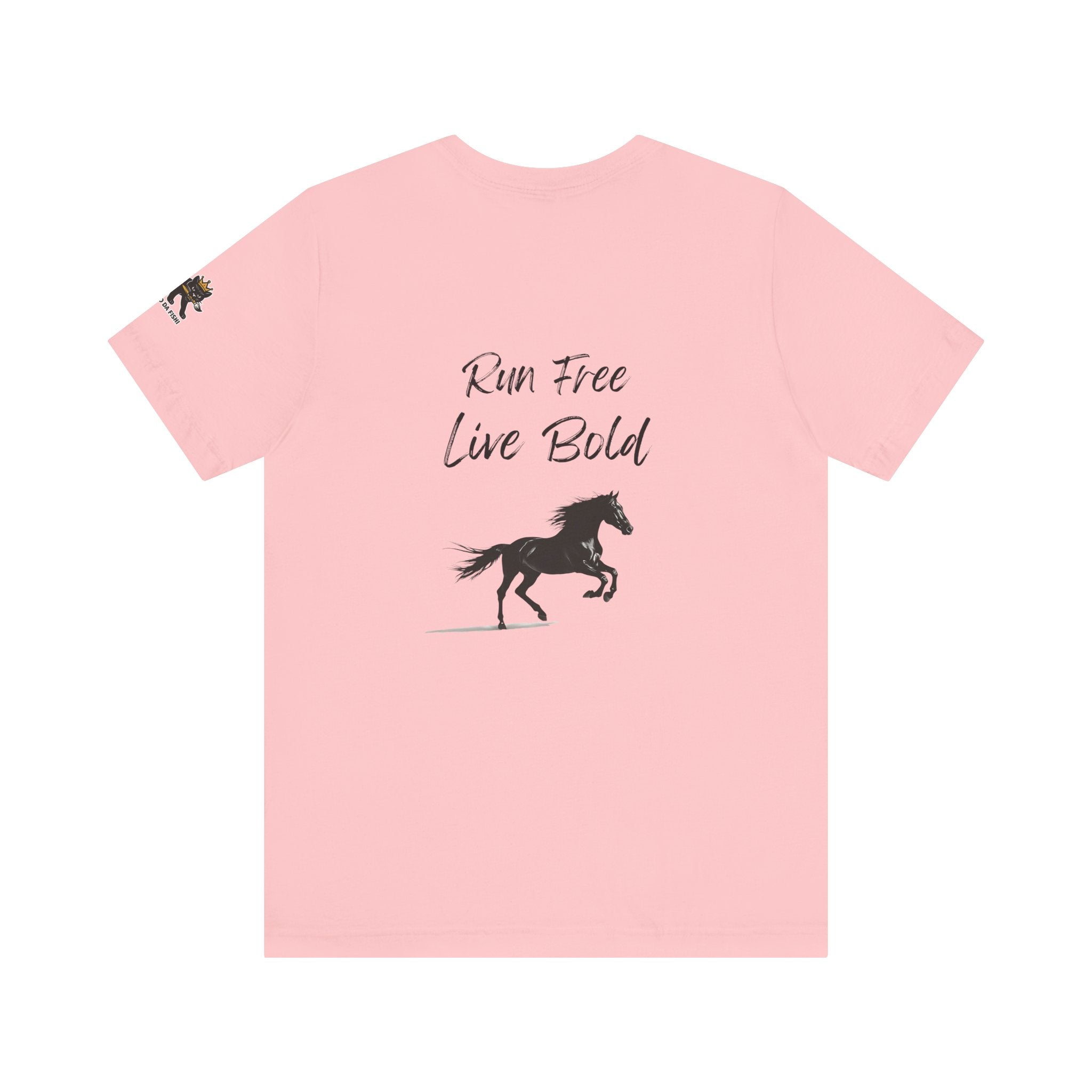 run free live bold Graphic Tee, Casual Summer Shirt, Marine Life T-Shirt, Gift for Sea Lovers,  high quality