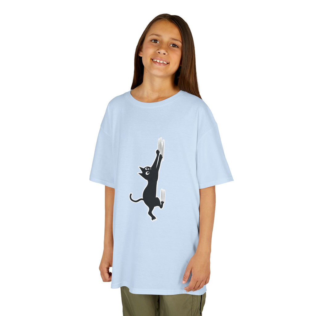 Playful Cat Kids Tee - Cute Cotton T-Shirt,