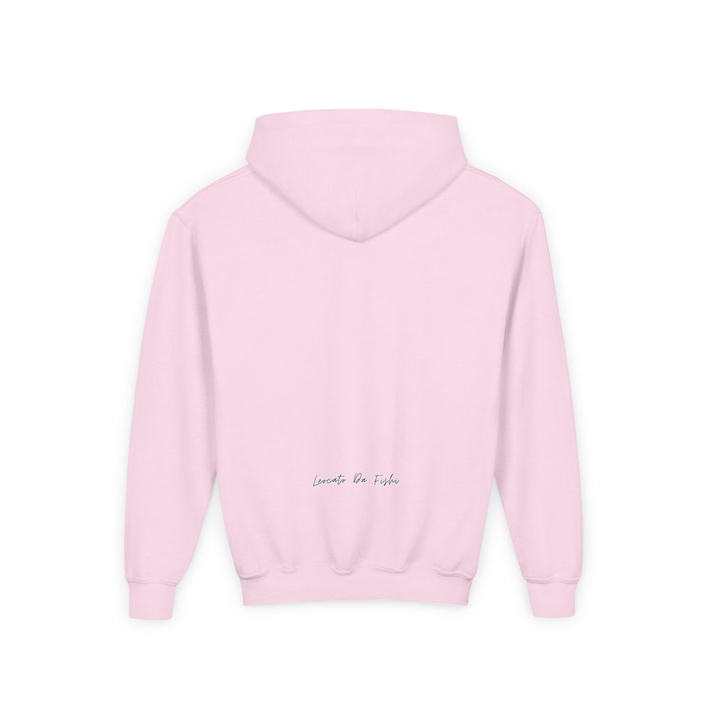 Youth Heavy Blend Hooded Sweatshirt with 'Leccato da Fish' Design - Cozy Gift for Teens, Memory Keepsake, Casual Wear, Birthday .