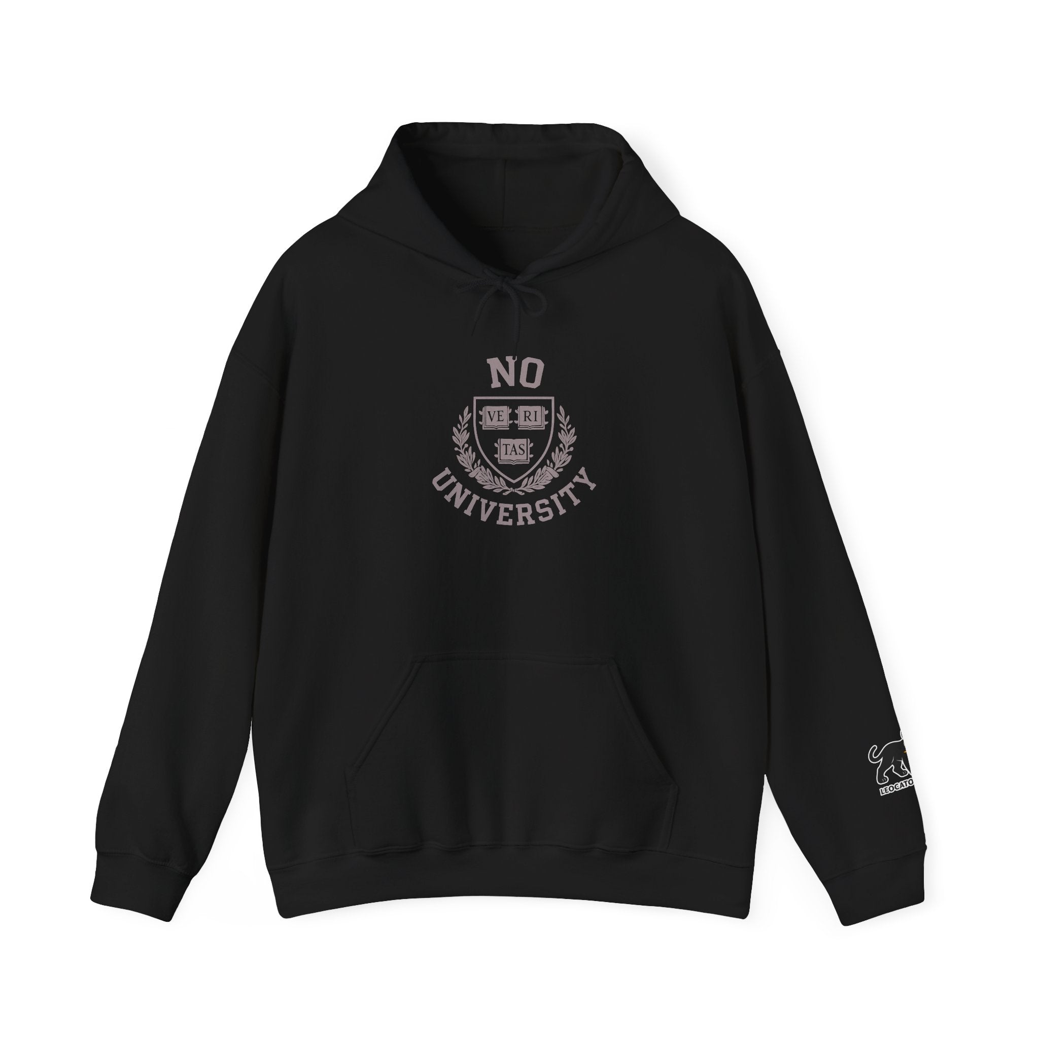Unisex Hooded 'No University' , School Spirit