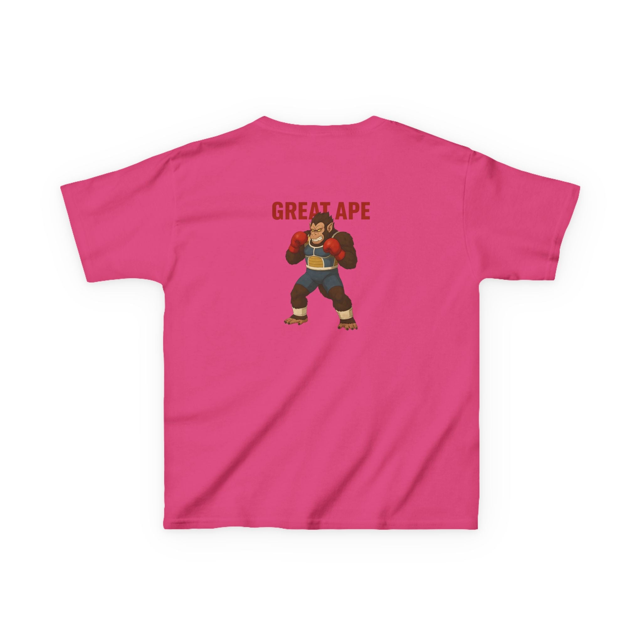 Kids Graphic Tee with Great Ape Design, Fun T-Shirt for Boys Girls, Cartoon Shirt, Birthday Gift, Playtime Apparel