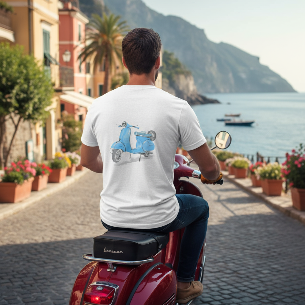 vespa italy  Graphic Tee, Casual Summer Shirt, Marine Life T-Shirt, Gift for Sea Lovers,  high quality