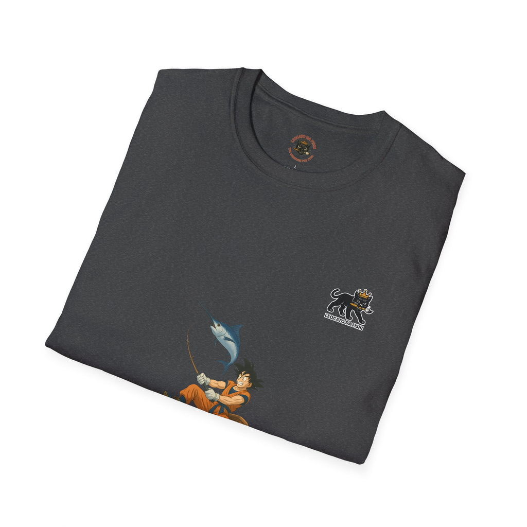 Fishing goku Unisex T-Shirt, Casual Wear, Gift for Fishermen, Outdoor Adventure Shirt, Summer Apparel, Fishing Enthusiast Tee