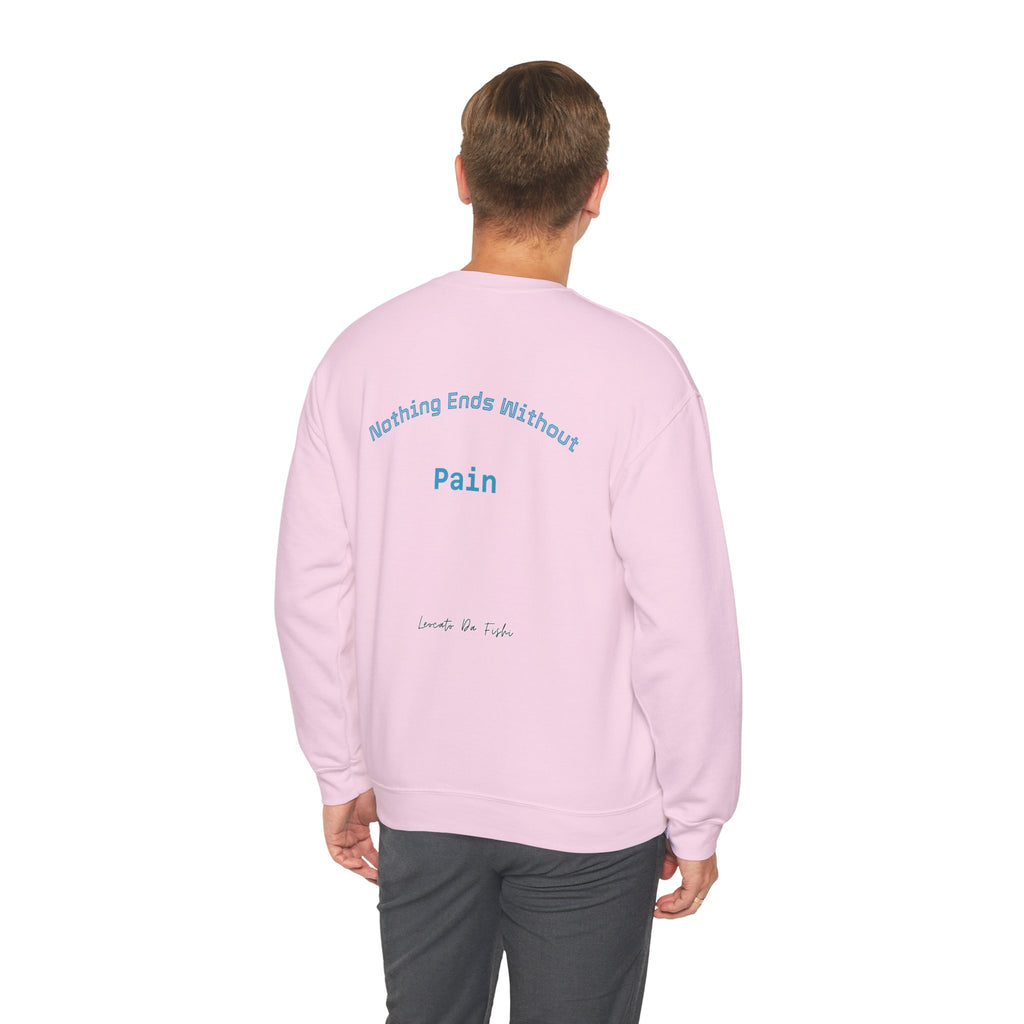 fight pain , nothing ends without pain Unisex Heavy Blend™ Crewneck Sweatshirt , high quality