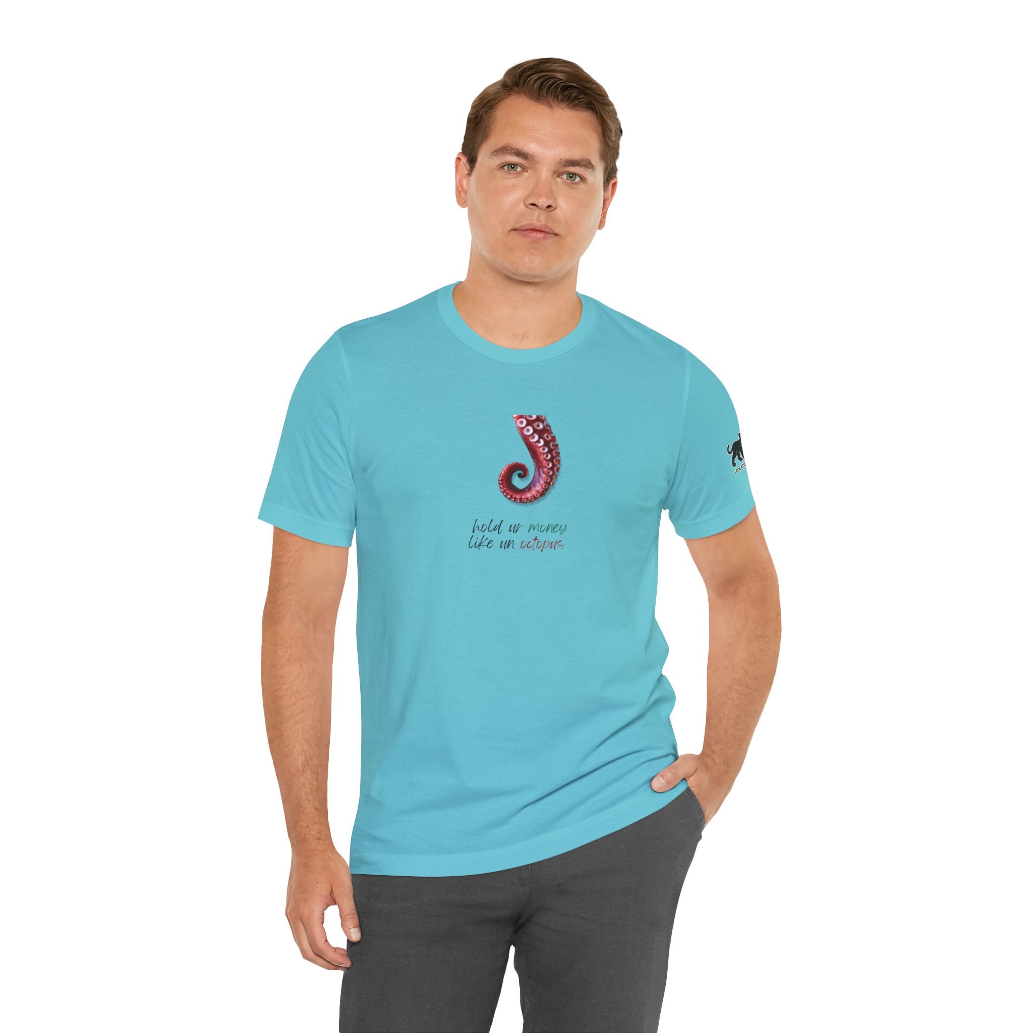 hold ur money like an octopus  Graphic Tee, Casual Summer Shirt, Marine Life T-Shirt, Gift for Sea Lovers,  high quality