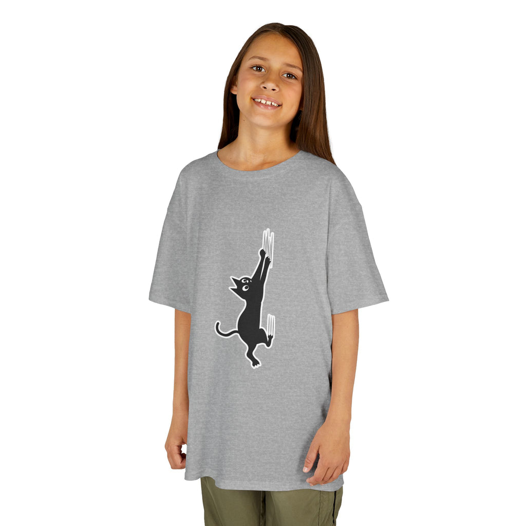Playful Cat Kids Tee - Cute Cotton T-Shirt,