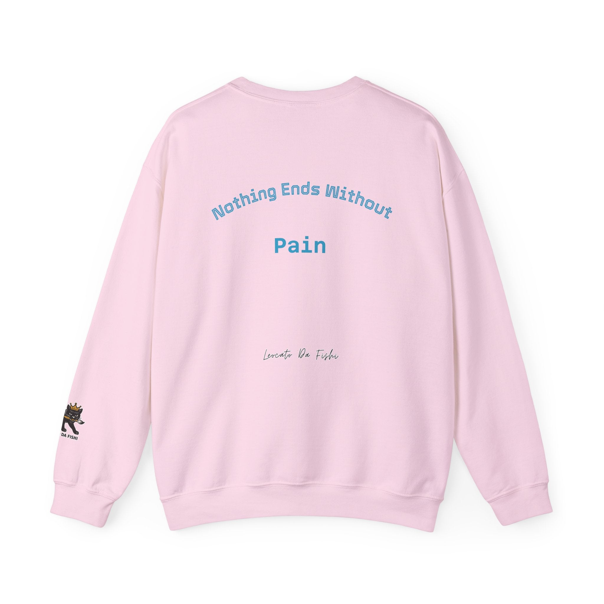 fight pain , nothing ends without pain Unisex Heavy Blend™ Crewneck Sweatshirt , high quality