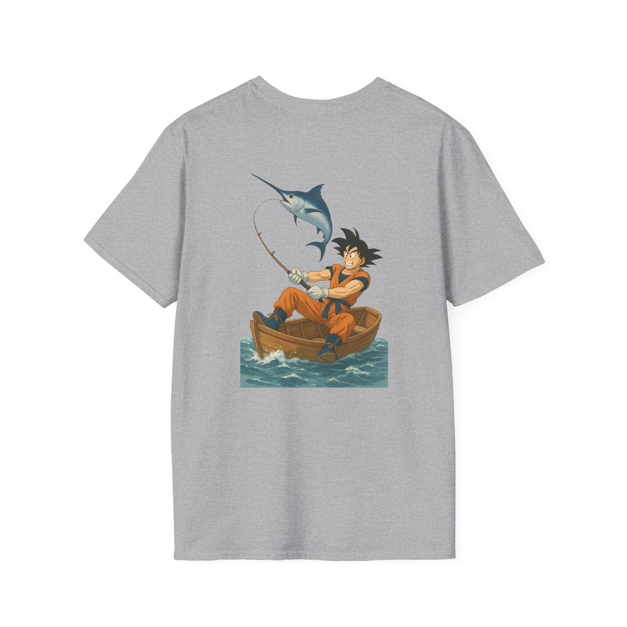 Fishing goku Unisex T-Shirt, Casual Wear, Gift for Fishermen, Outdoor Adventure Shirt, Summer Apparel, Fishing Enthusiast Tee