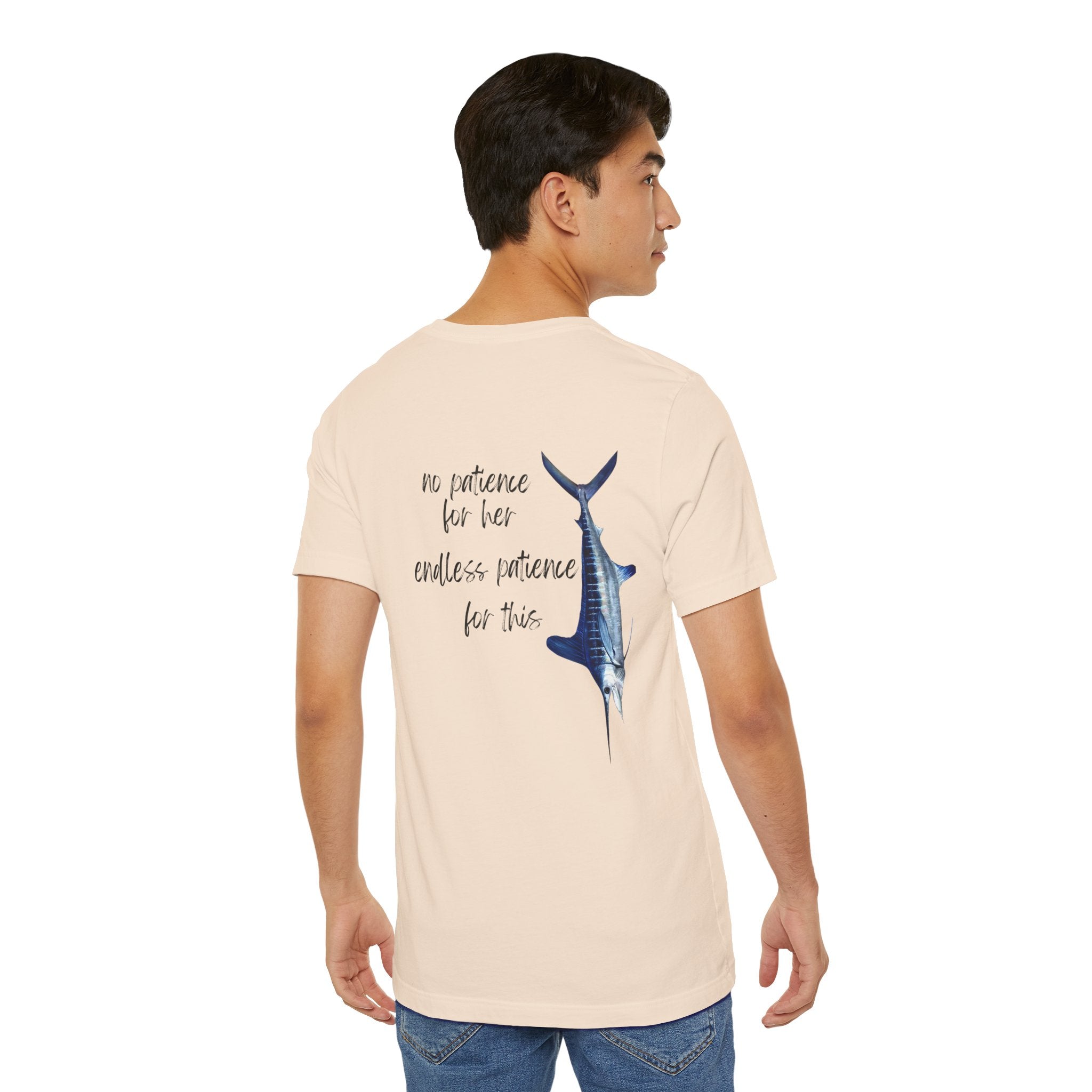 No patience for her, endless patience for this Graphic Tee, Casual Summer Shirt, Marine Life T-Shirt, Gift for Sea Lovers,  high quality