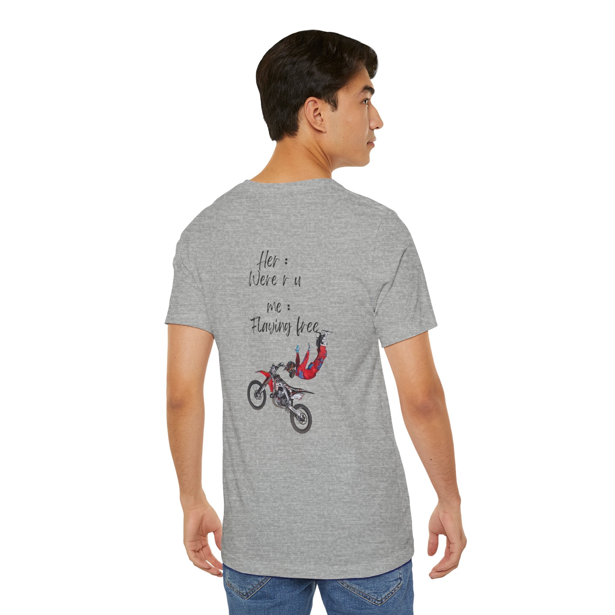 her where r u  ? me flaying free Graphic Tee, Casual Summer Shirt, Marine Life T-Shirt, Gift for Sea Lovers,  high quality