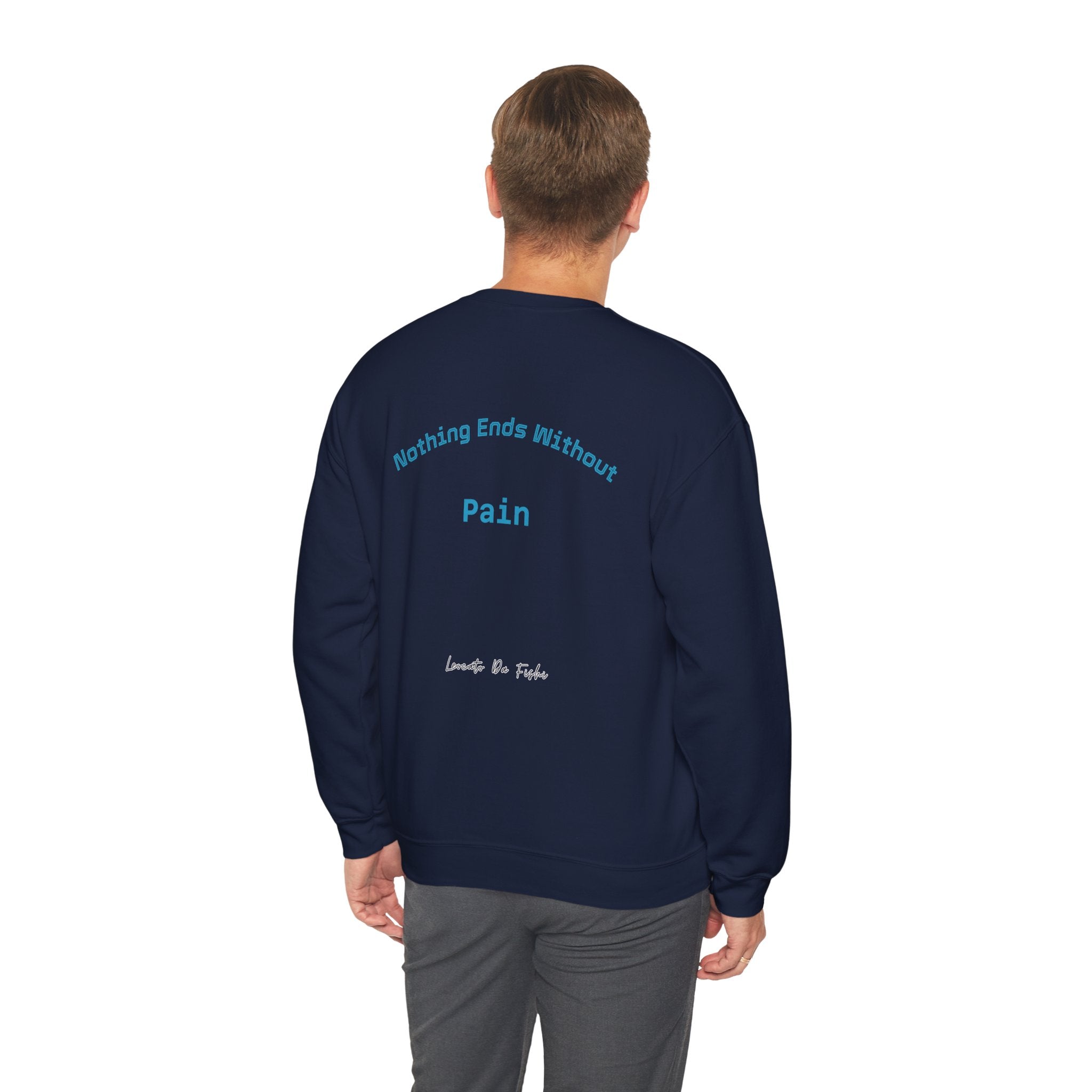 fight pain , nothing ends without pain Unisex Heavy Blend™ Crewneck Sweatshirt , high quality