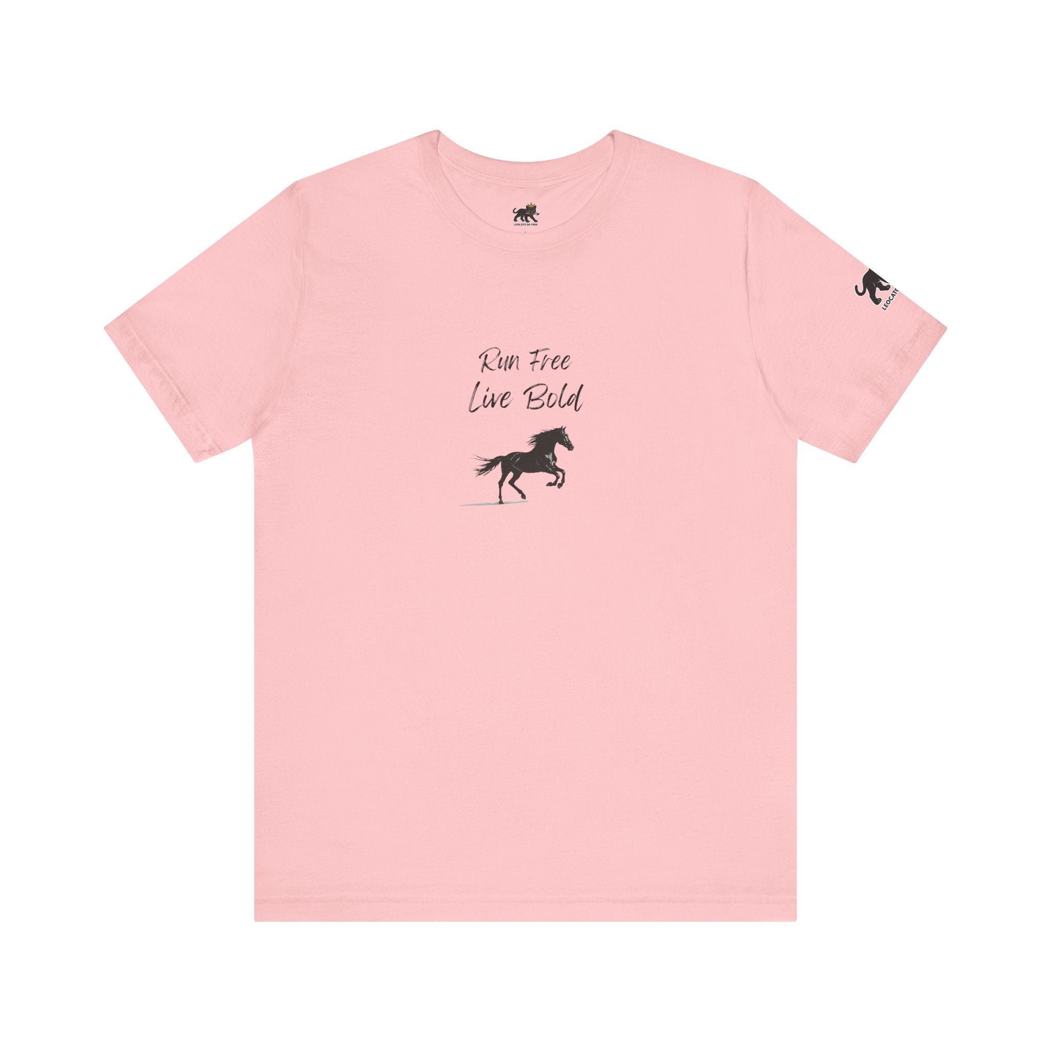 run free live bold Graphic Tee, Casual Summer Shirt, Marine Life T-Shirt, Gift for Sea Lovers,  high quality