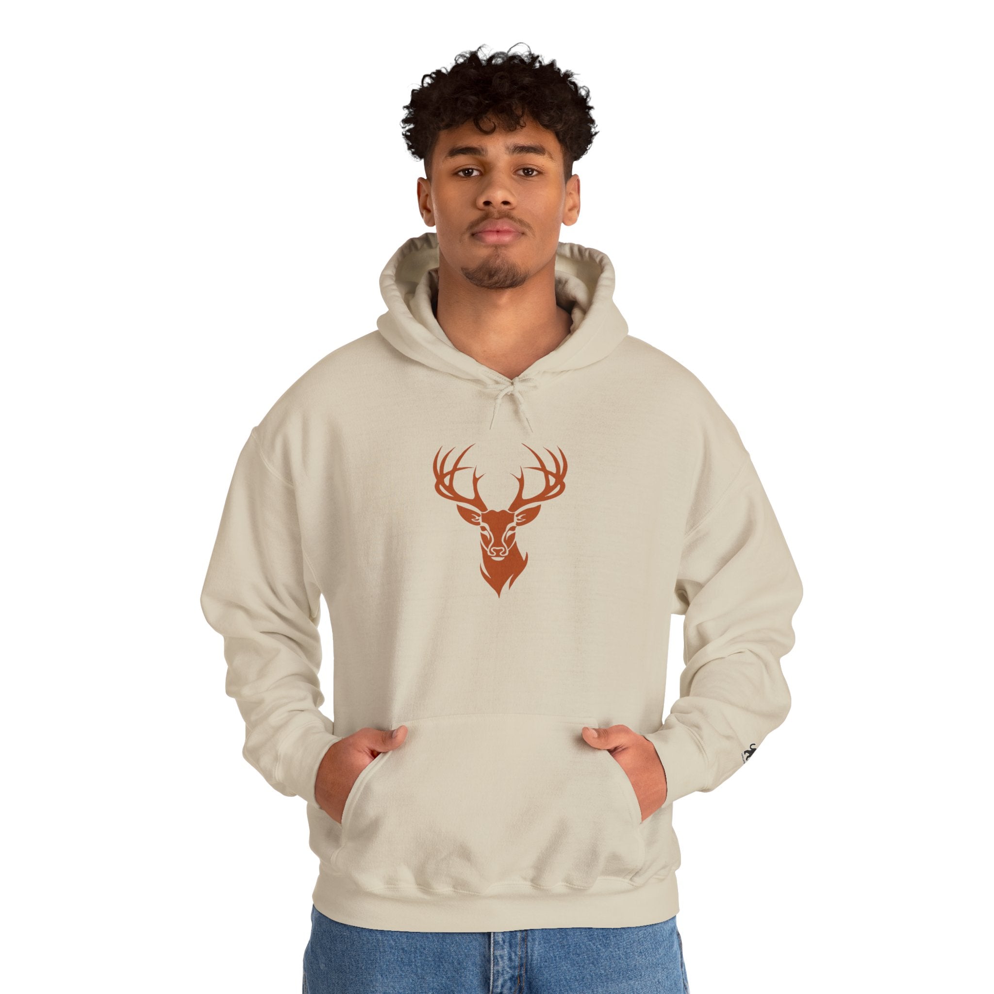 deer head Hooded Sweatshirt, Unisex Casual Hoodie