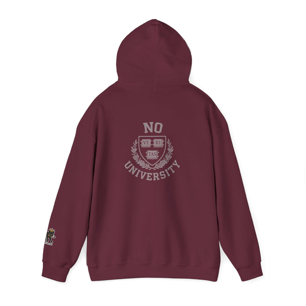 Unisex Hooded 'No University' , School Spirit