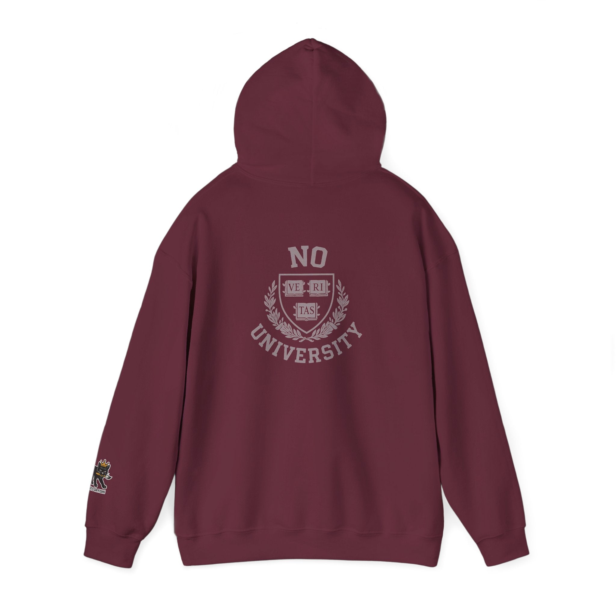 Unisex Hooded 'No University' , School Spirit