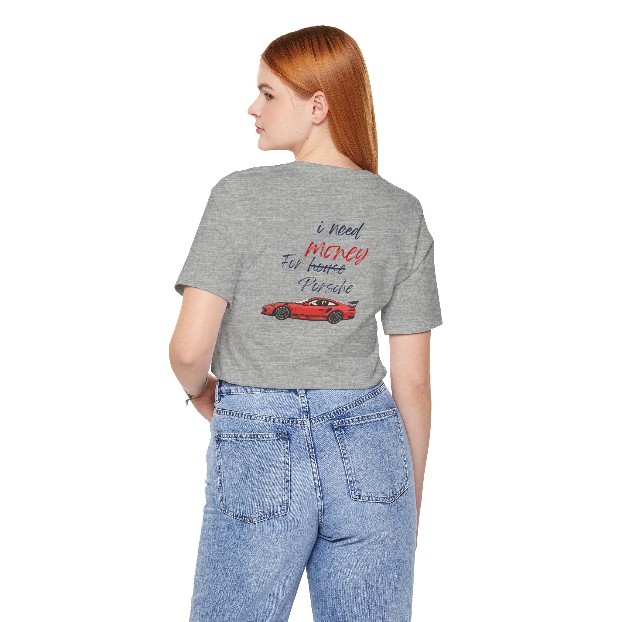 need money for porsche  2 Graphic Tee, Casual Summer Shirt, Marine Life T-Shirt, Gift for Sea Lovers,  high quality