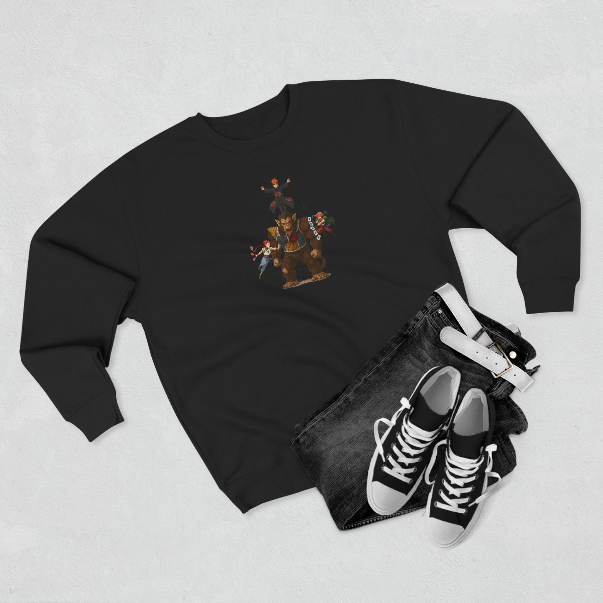 big fight Unisex Cartoon Sweatshirt with Fun Character Design, Graphic Sweatshirt for Fans, Cozy Gift for Birthdays, Casual Wear, Unique Apparel