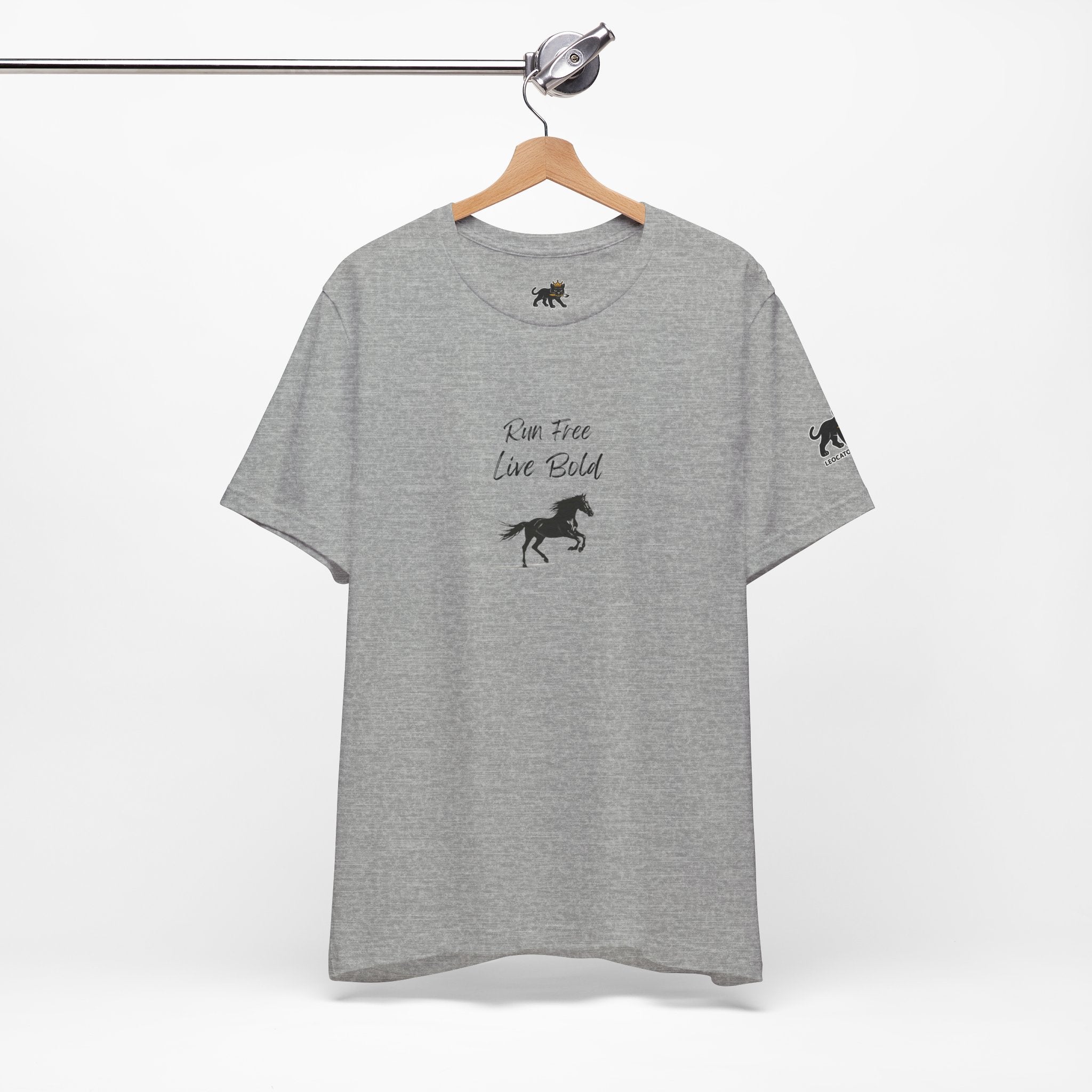 run free live bold Graphic Tee, Casual Summer Shirt, Marine Life T-Shirt, Gift for Sea Lovers,  high quality