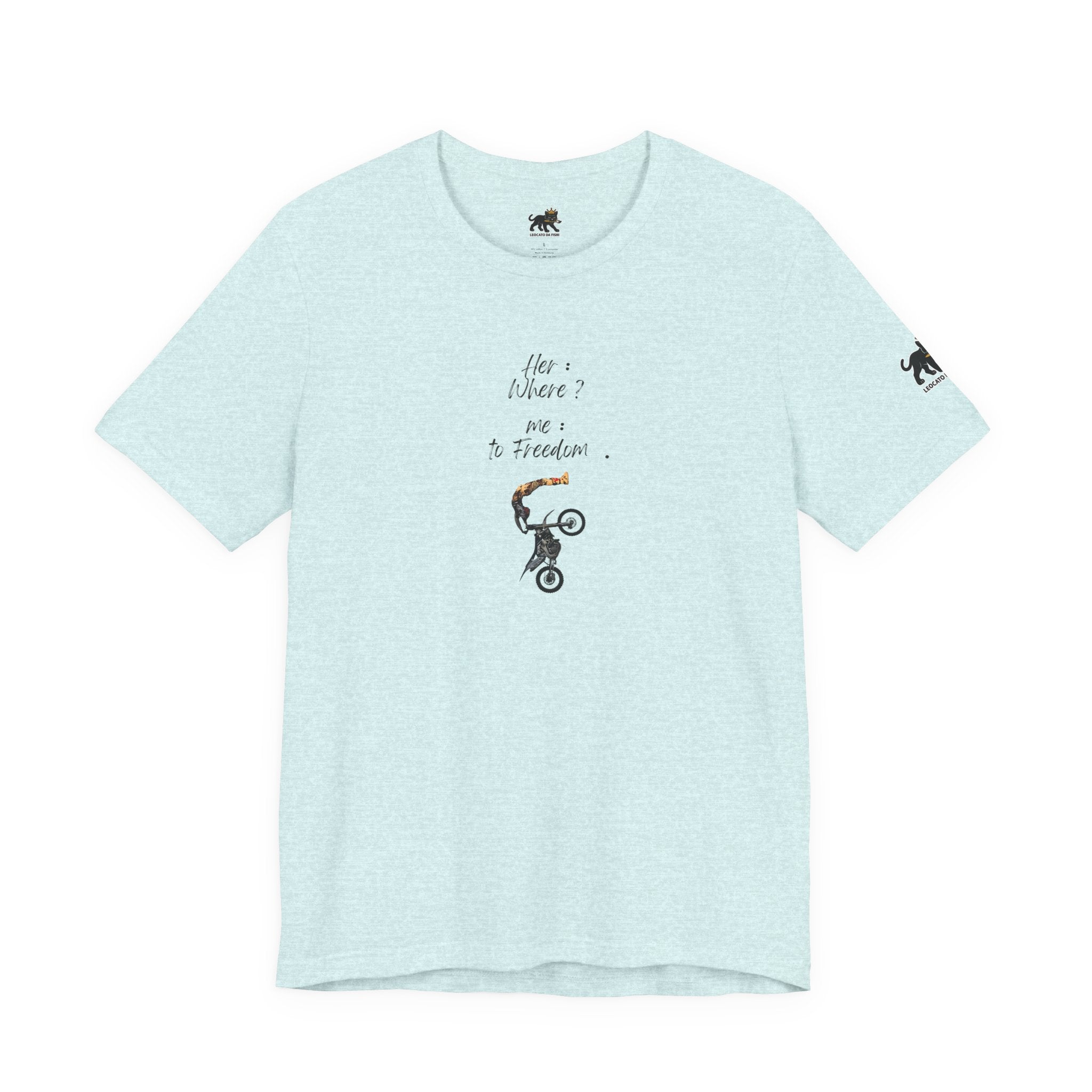 her where ? me to freedom Graphic Tee, Casual Summer Shirt, Marine Life T-Shirt, Gift for Sea Lovers,  high quality